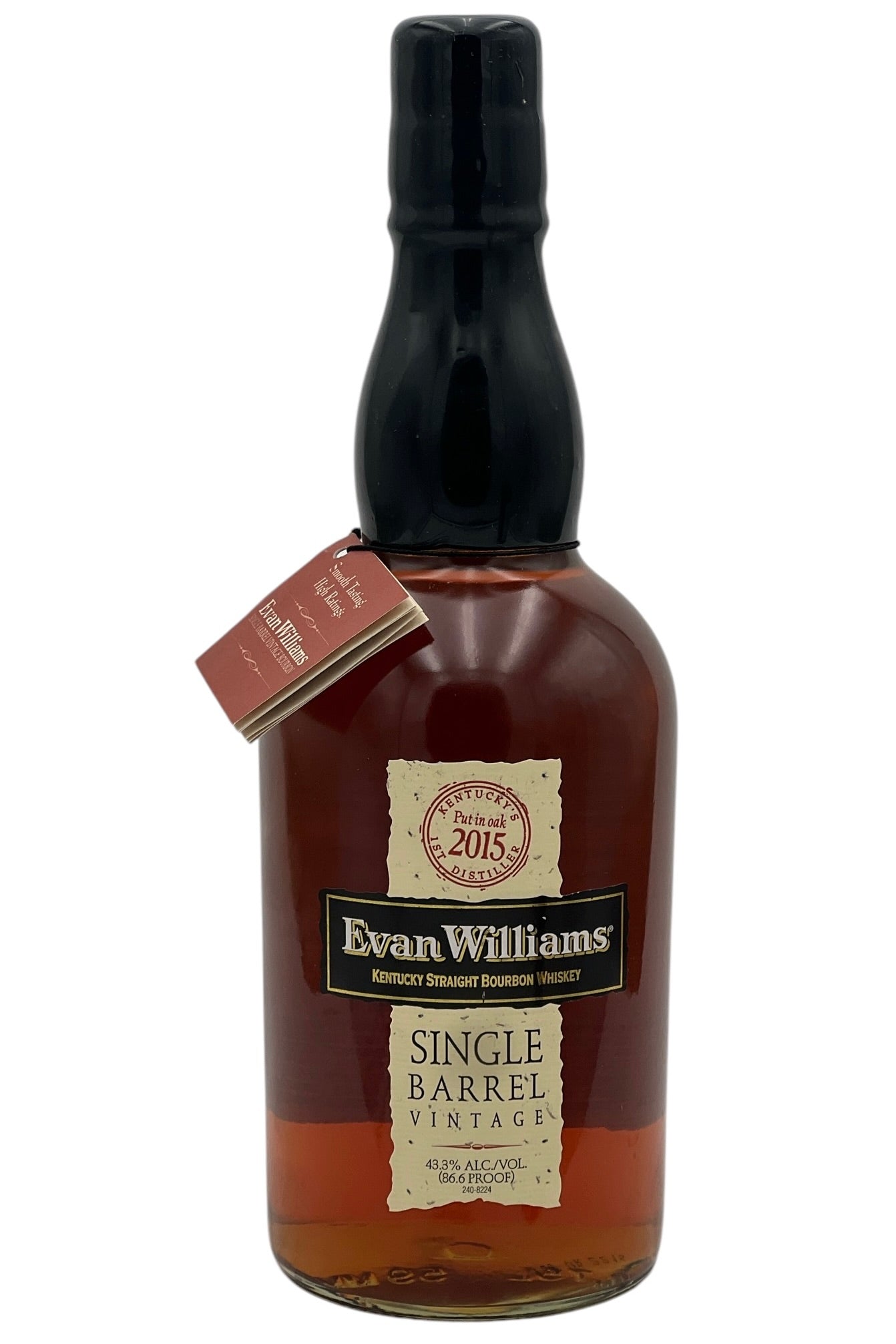 Evan Williams 2015 Single Barrel Vintage Kentucky Straight Bourbon Whiskey 750ml