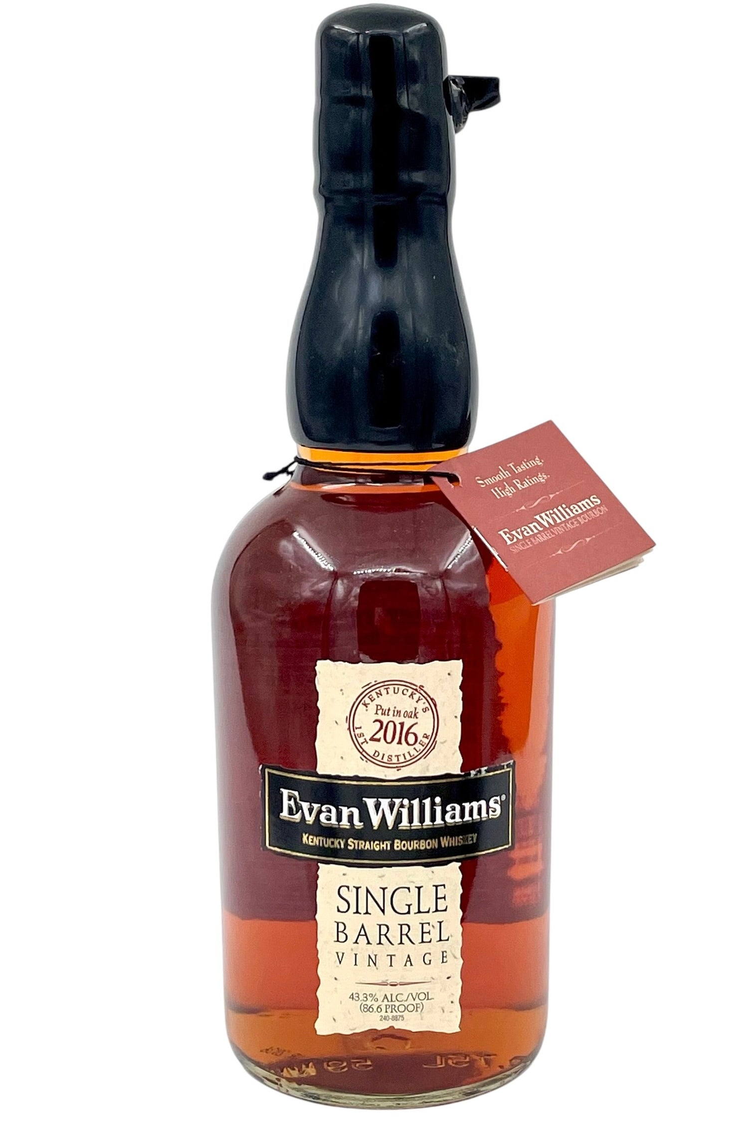 Evan Williams Vintage 2016 Single Barrel Bourbon Whiskey