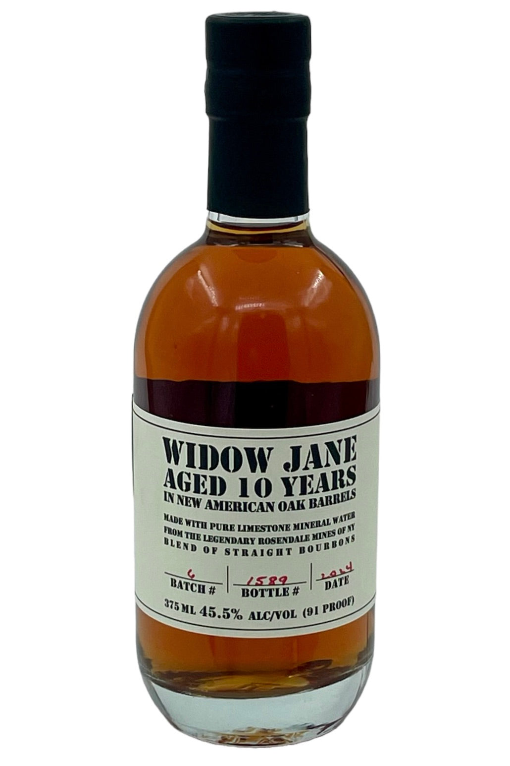 Widow Jane 10 Year old Bourbon Whiskey 375 ml