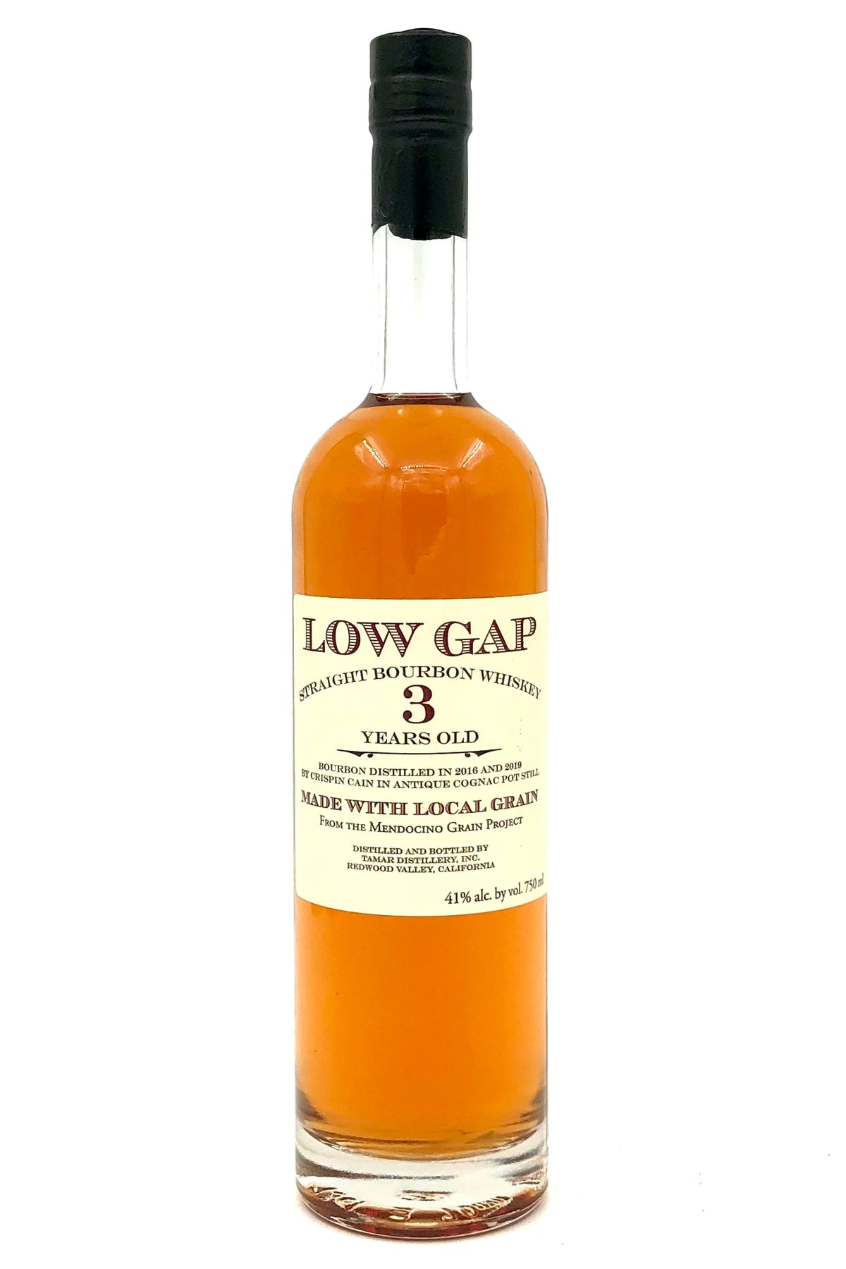 Low Gap &quot;Distilled in 2016 &amp; 2019&quot; Bourbon Whiskey