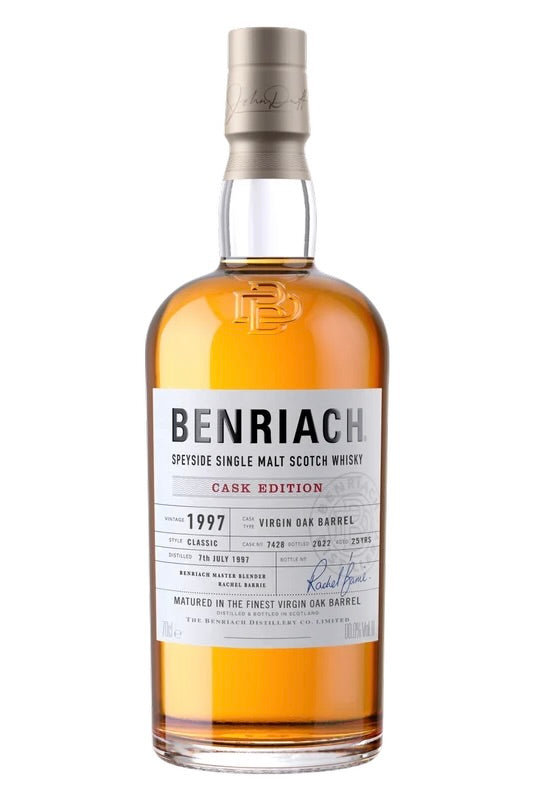 BenRiach 1997 25 Year Old Cask Edition #7428 Virgin Oak Barrel Speyside Single Malt Scotch Whisky 700ml
