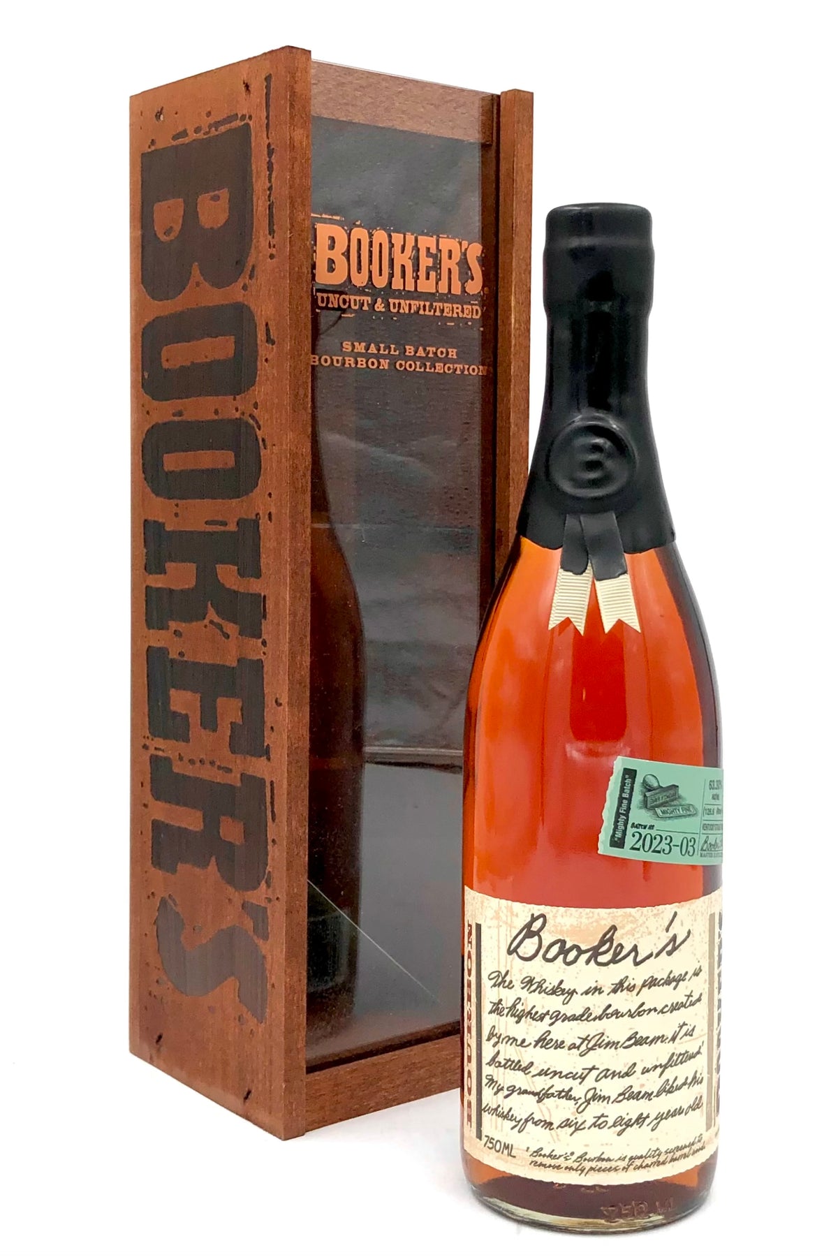 Booker&#39;s Bourbon 2023-03 &quot;Mighty Fine Batch&quot; Bourbon Whiskey