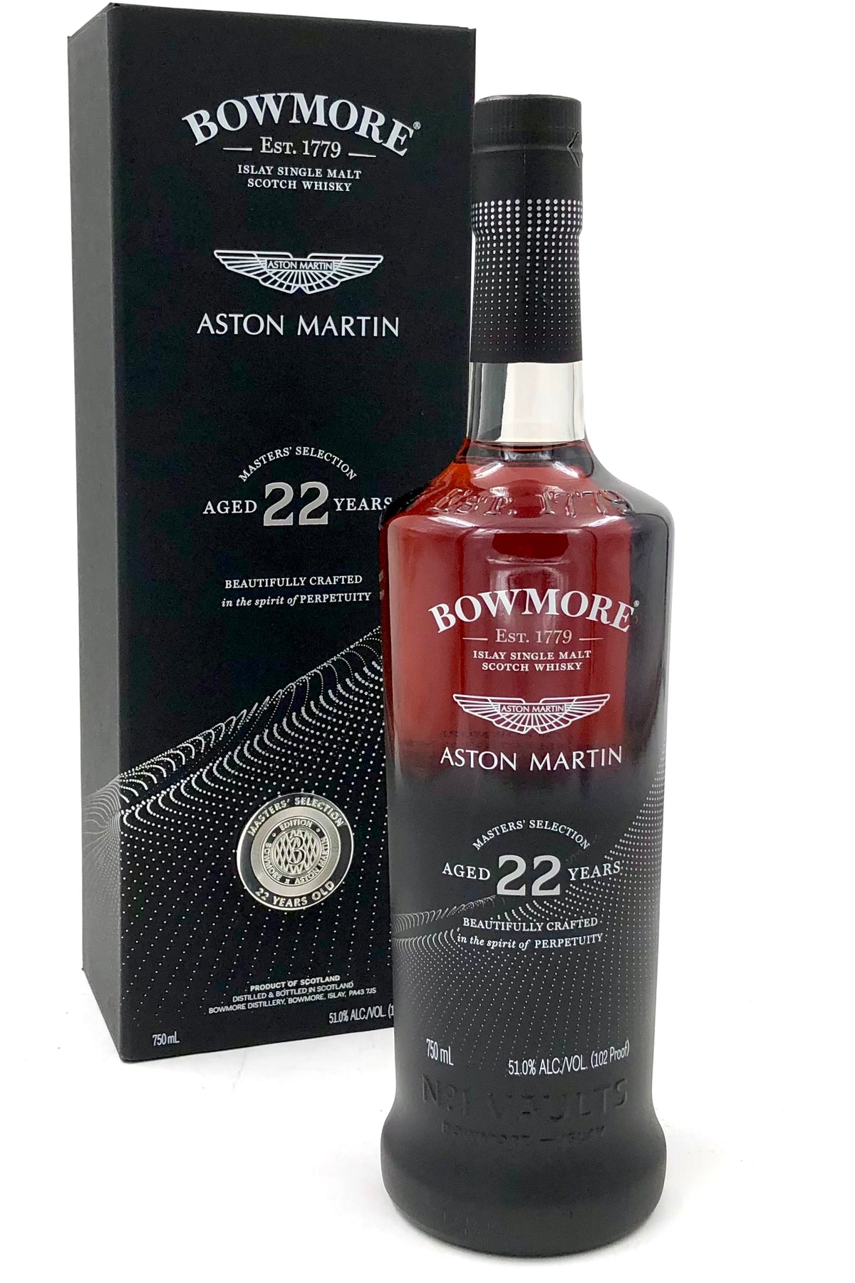 Bowmore Aston Martin 22 Year Old Vintage Scotch Whisky &quot;Masters&#39; Selection&quot;