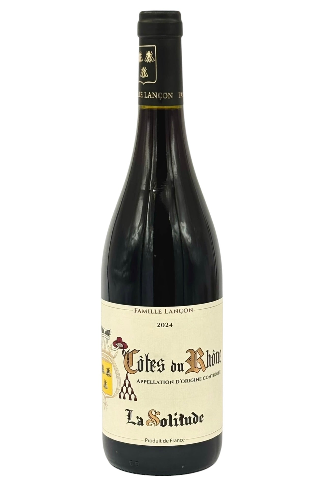 Famille Lançon "La Solitude" 2024 Côtes-du-Rhône Rouge | Certified Biodynamic & Organic | Grenache · Syrah · Mourvèdre | Southern Rhône, France | 750ml