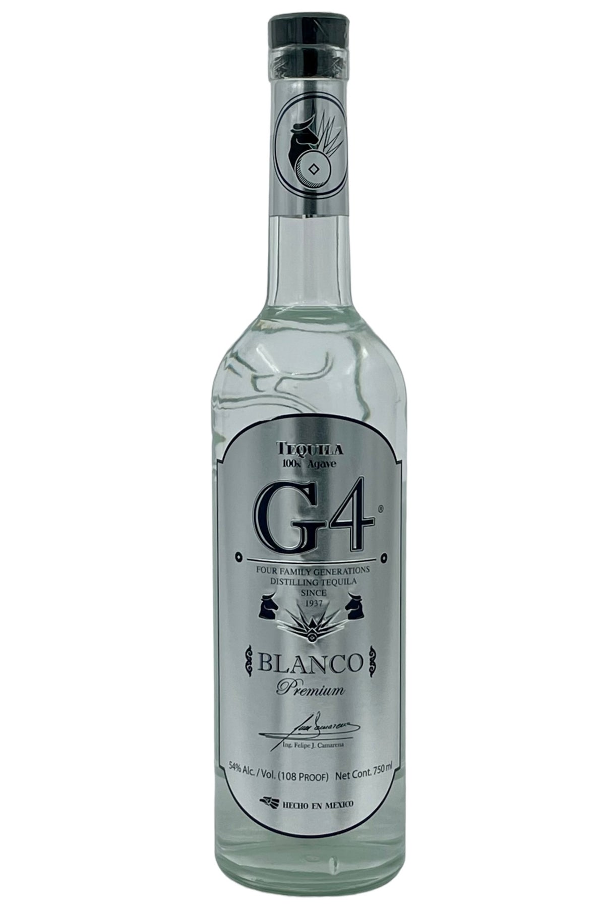 G4 Blanco High Proof 108 Proof Tequila 750ml