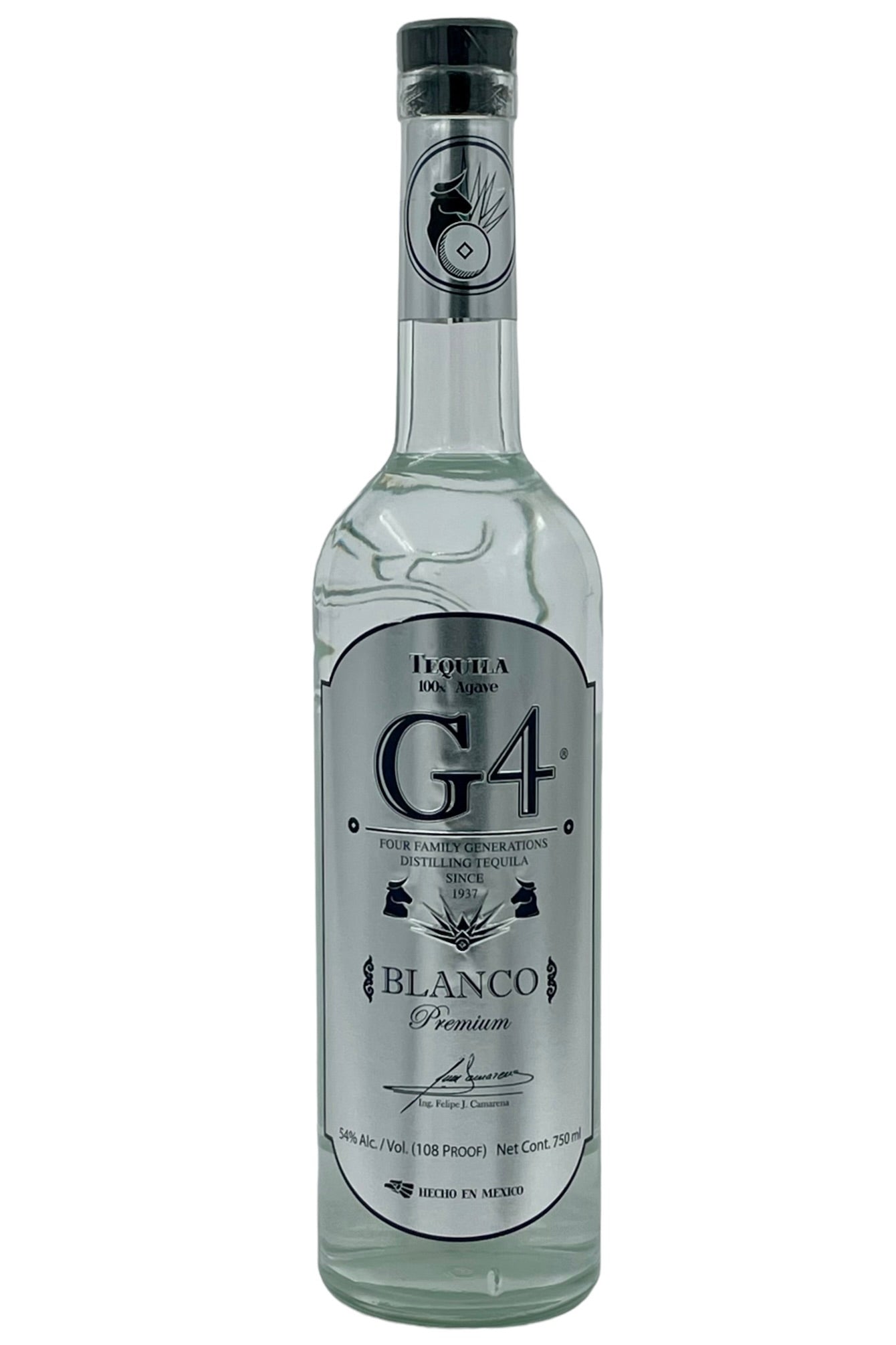 G4 Blanco High Proof 108 Proof Tequila 750ml