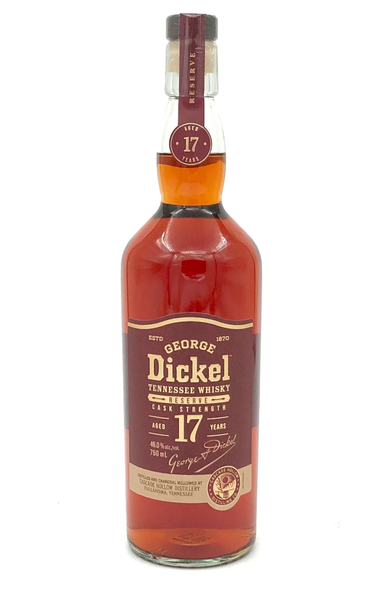 George Dickel 17 Years Old Reserve Tennessee Whisky