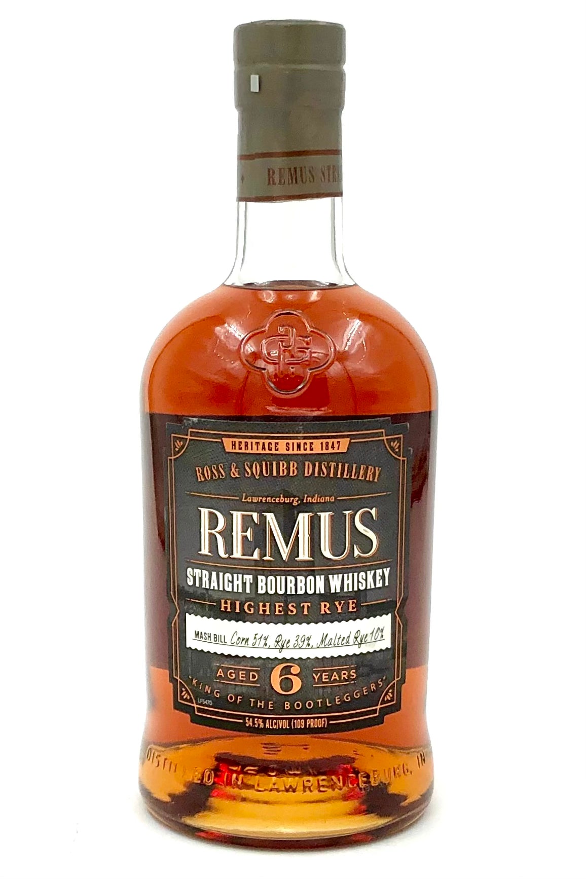 George Remus "Highest Rye" Straight Bourbon Whiskey