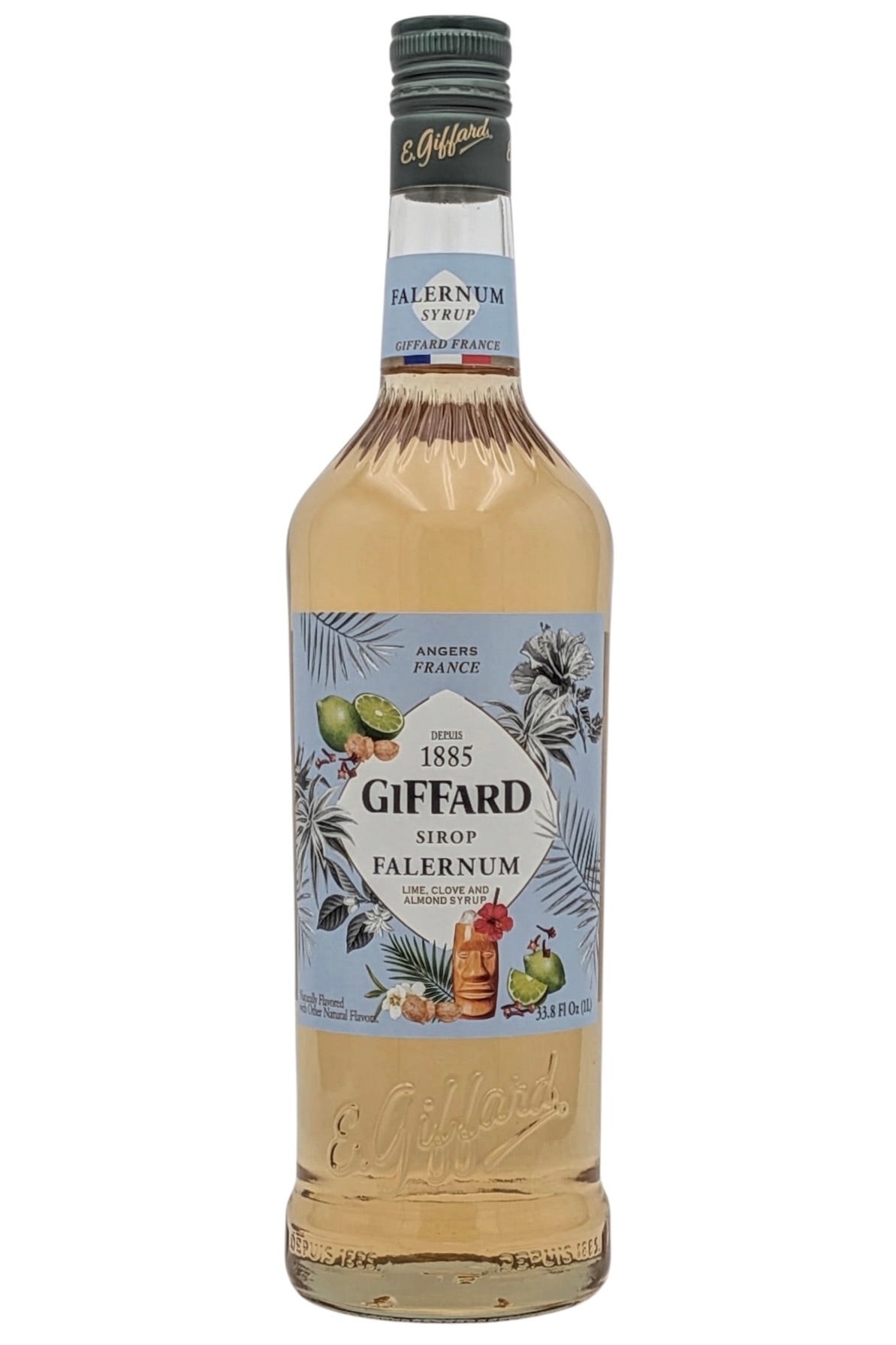 Giffard Falernum Syrup 1L – Non-Alcoholic Cocktail Ingredient (Caribbean Spice & Lime)