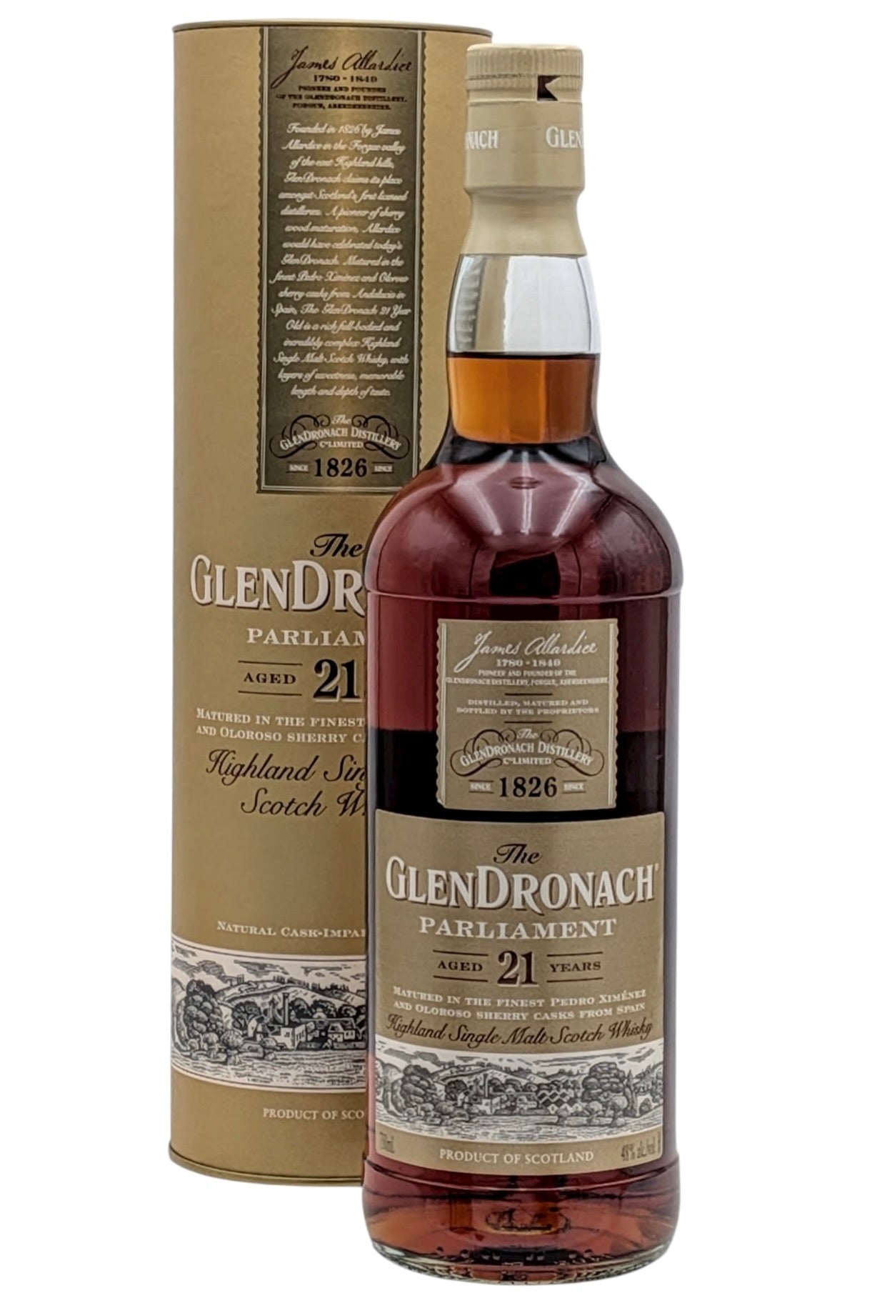 GlenDronach 21 Years Old Parliament Scotch Whisky