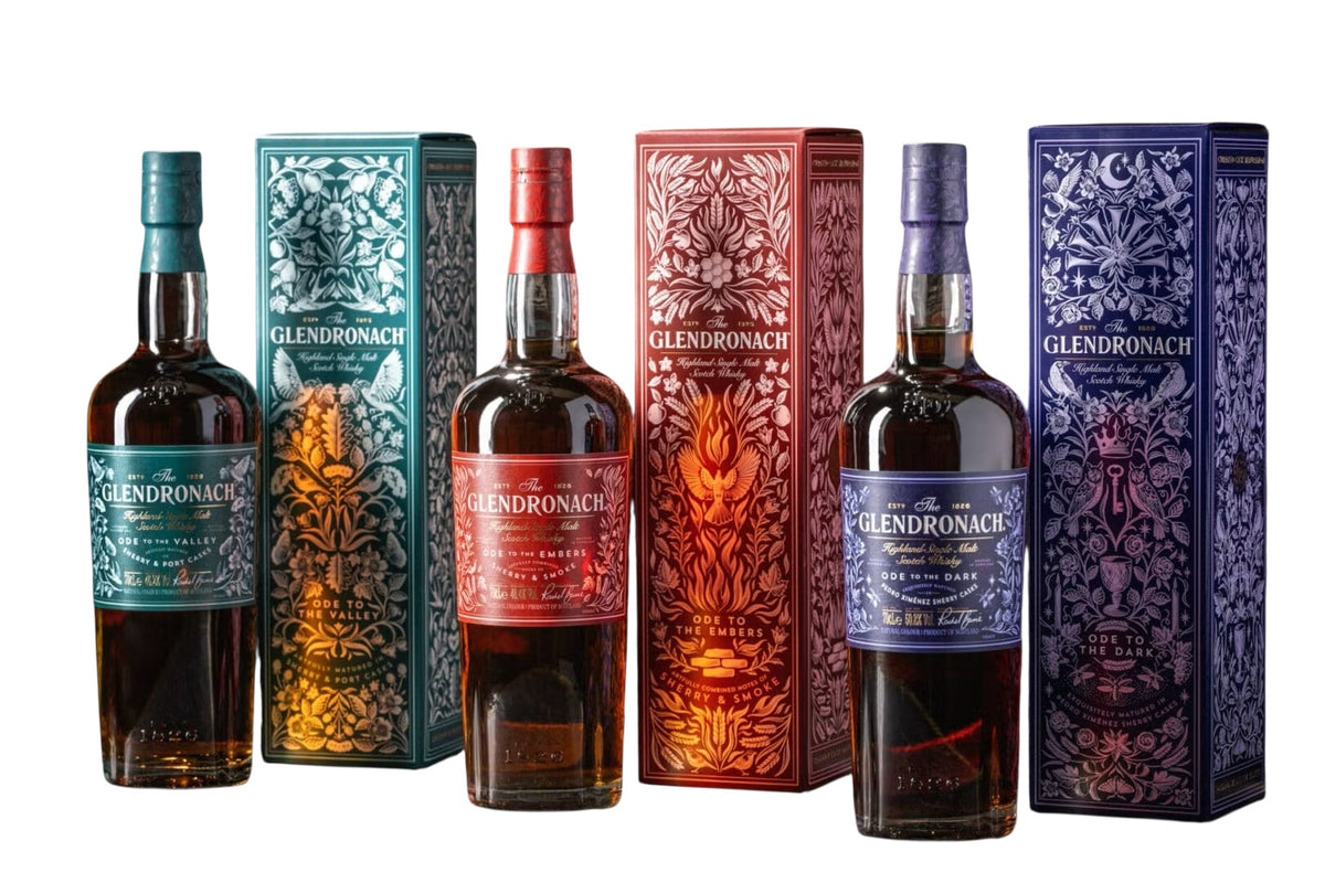 GlenDronach’s Master’s Anthology Malt Scotch Whisky 3 Bottle Set 3 x 700 ml