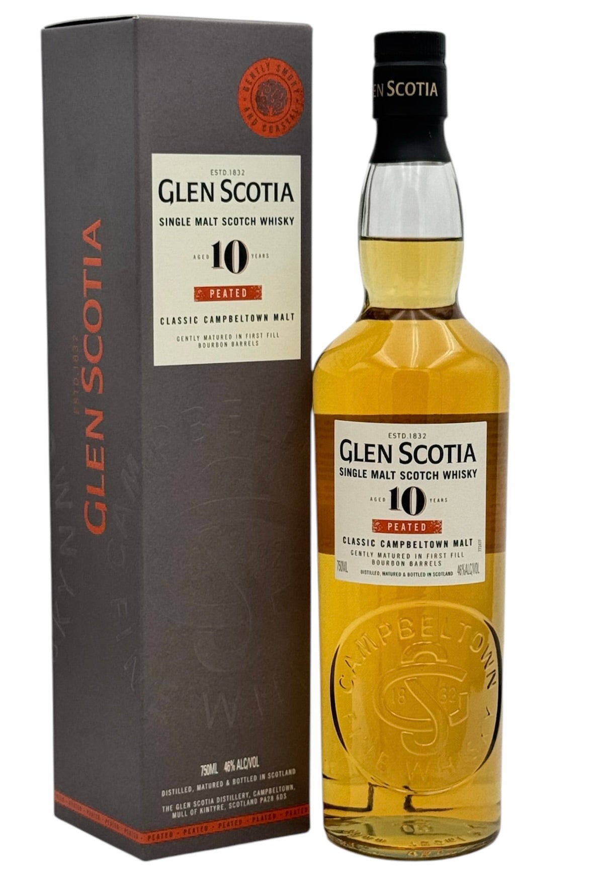 Glen Scotia 10 Year Old Peated Campbeltown Single Malt Scotch Whisky