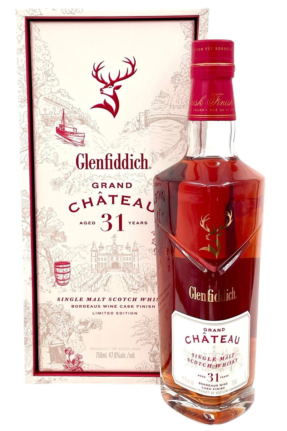 Glenfiddich Grand Château 31 Year Old Bordeaux Cask Finish Speyside Single Malt Scotch Whisky 750ml