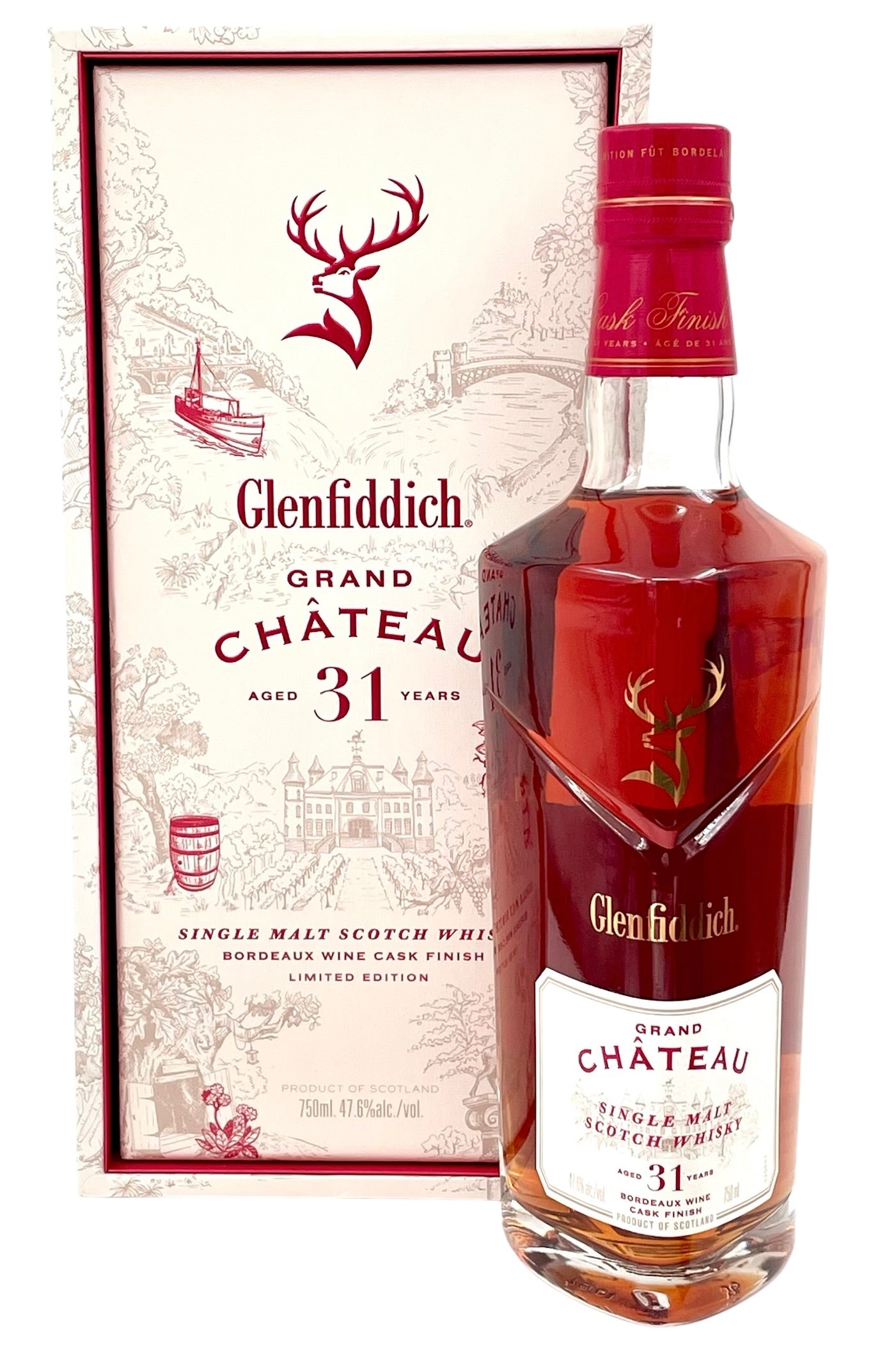 Glenfiddich Grand Château 31 Year Old Bordeaux Cask Finish Speyside Single Malt Scotch Whisky 750ml