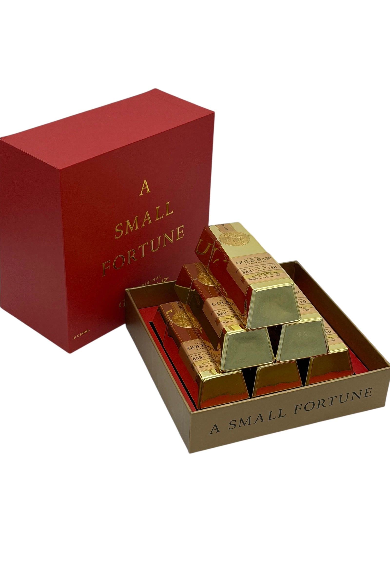 Gold Bar "A Small Fortune" Gift Set Whiskey 6 x 50 ml