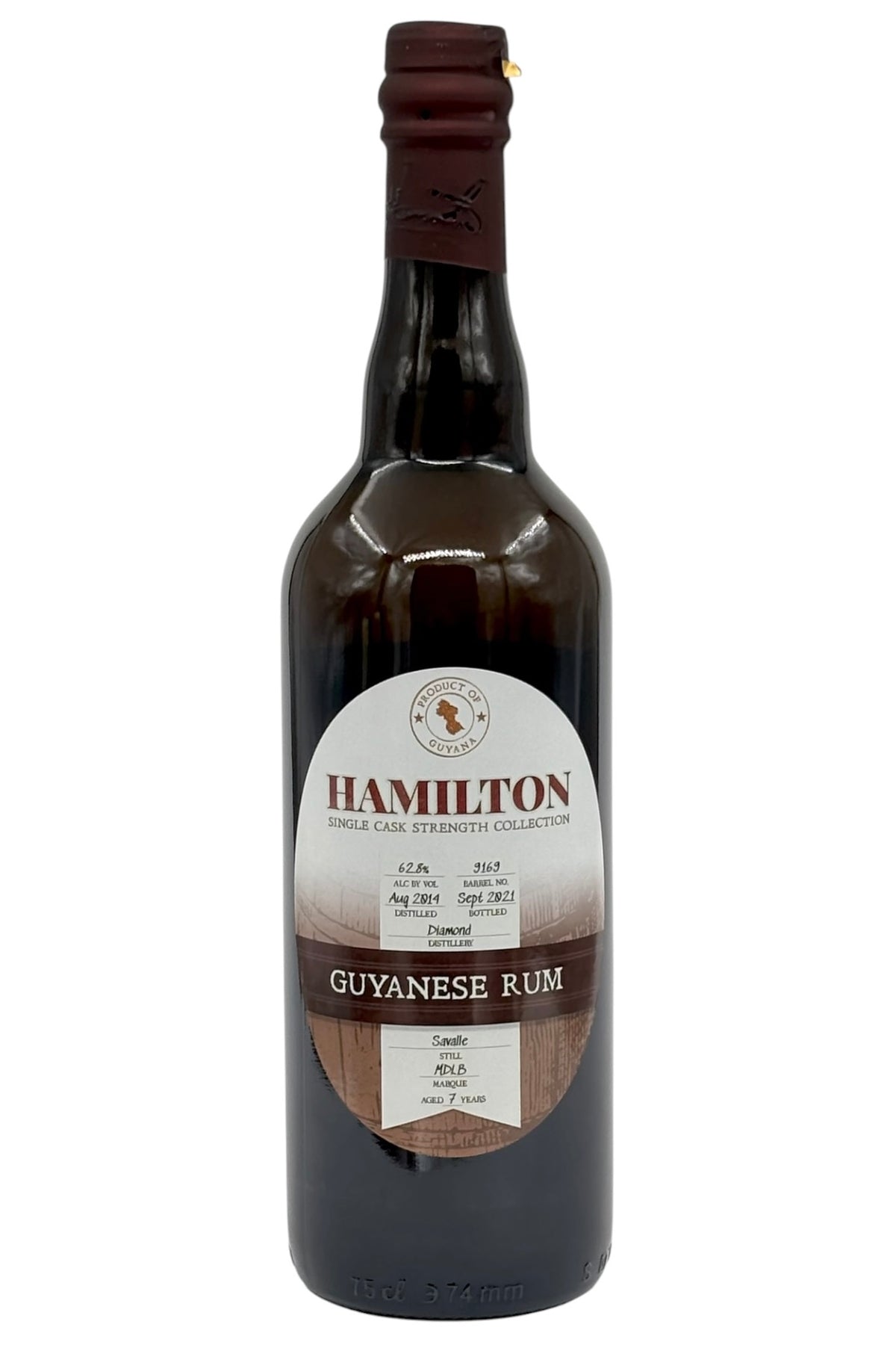 Hamilton Single Cask Strength Collection Diamond Distillery Guyanese Rum — Savalle Still, Marque MDLB 750ml