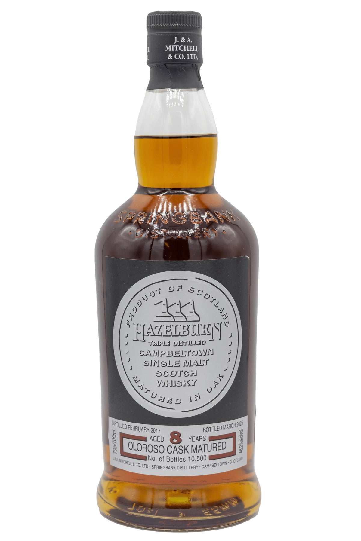 Hazelburn 8 Year Old Sherry Wood Single Malt Scotch Whisky 2025 Release