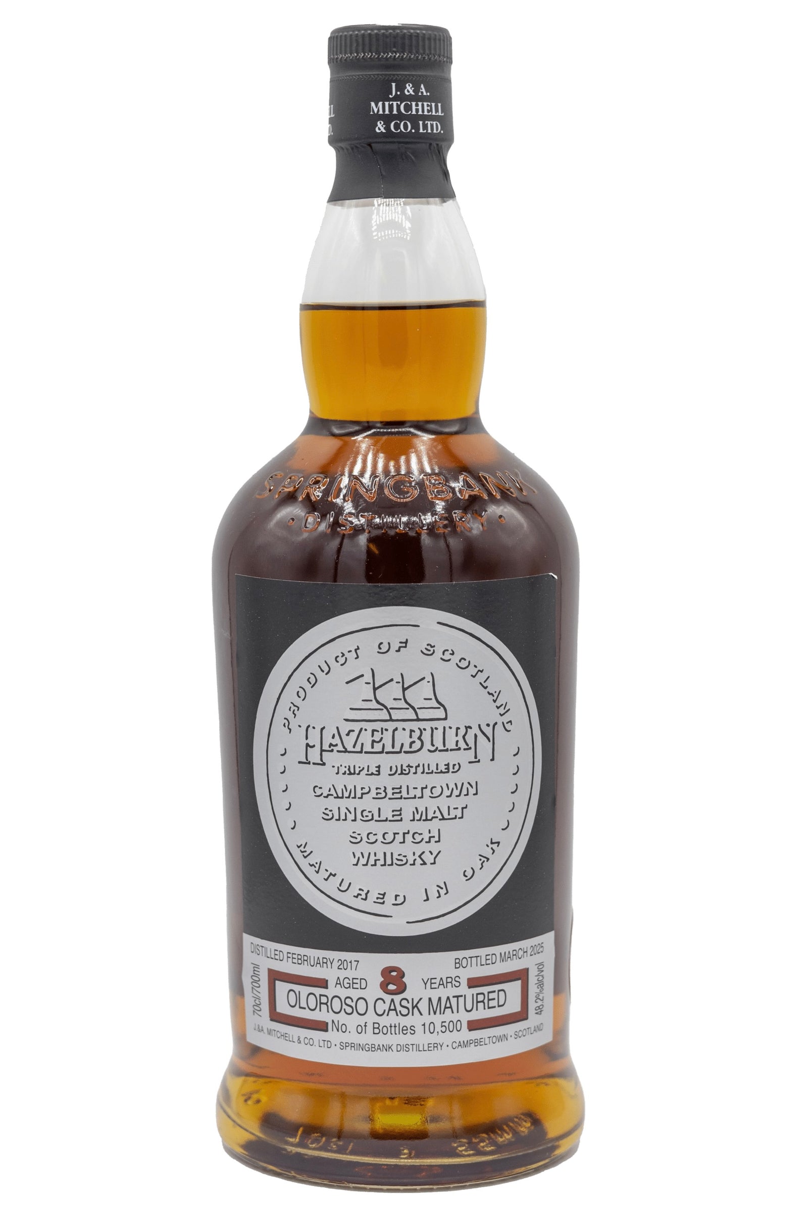 Hazelburn 8 Year Old Sherry Wood Single Malt Scotch Whisky 2025 Release