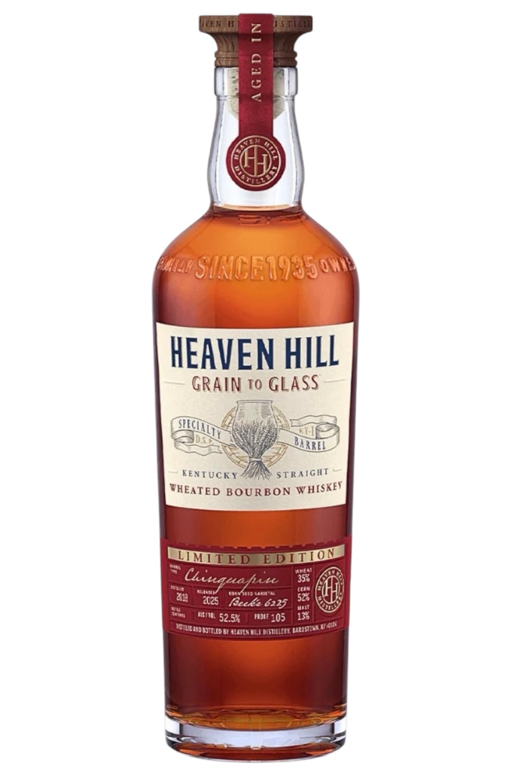 Heaven Hill Grain-to-Glass 2025 Specialty Cask: Chinquapin Oak Wheated Bourbon Whiskey