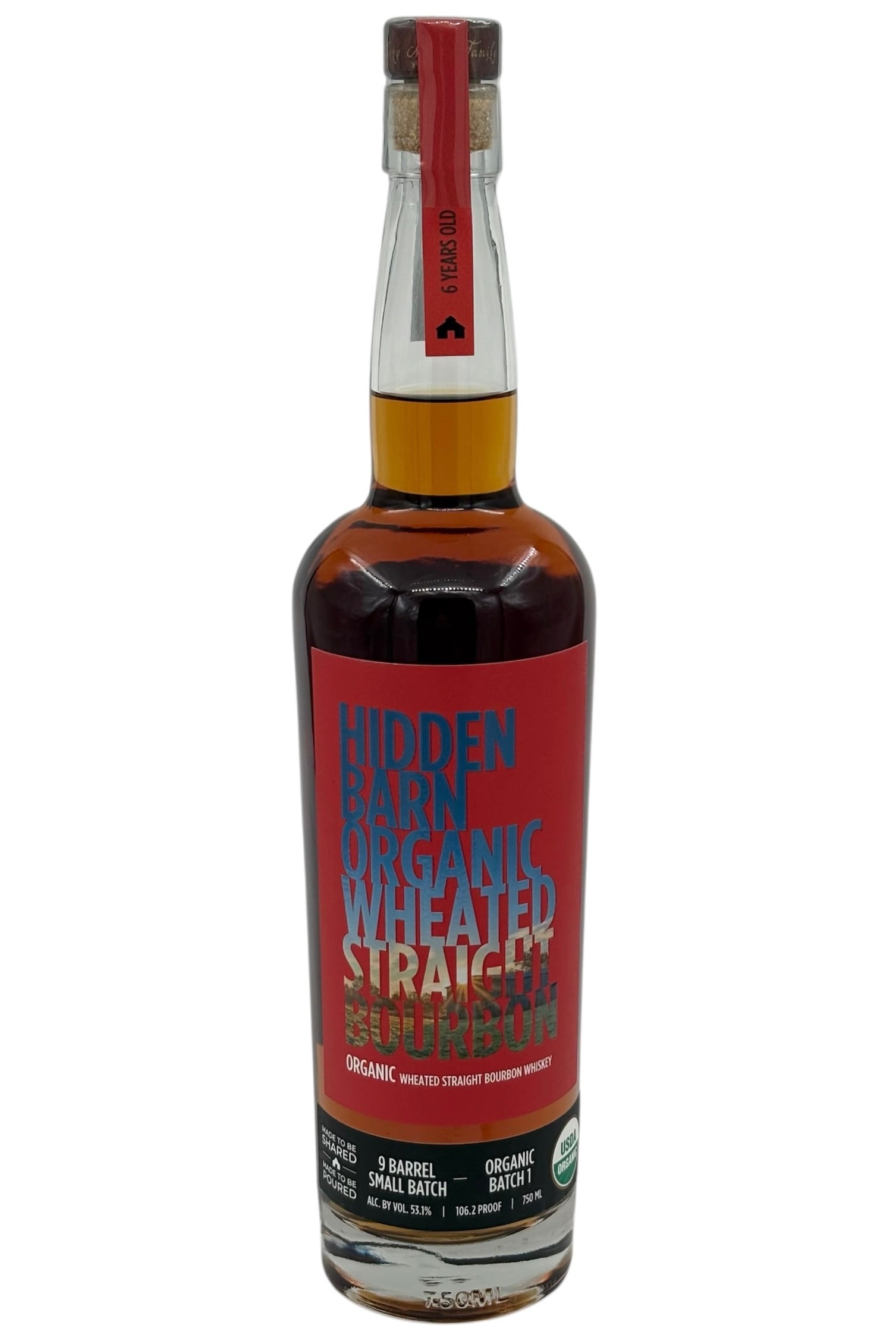 Hidden Barn Organic Straight Bourbon Whiskey