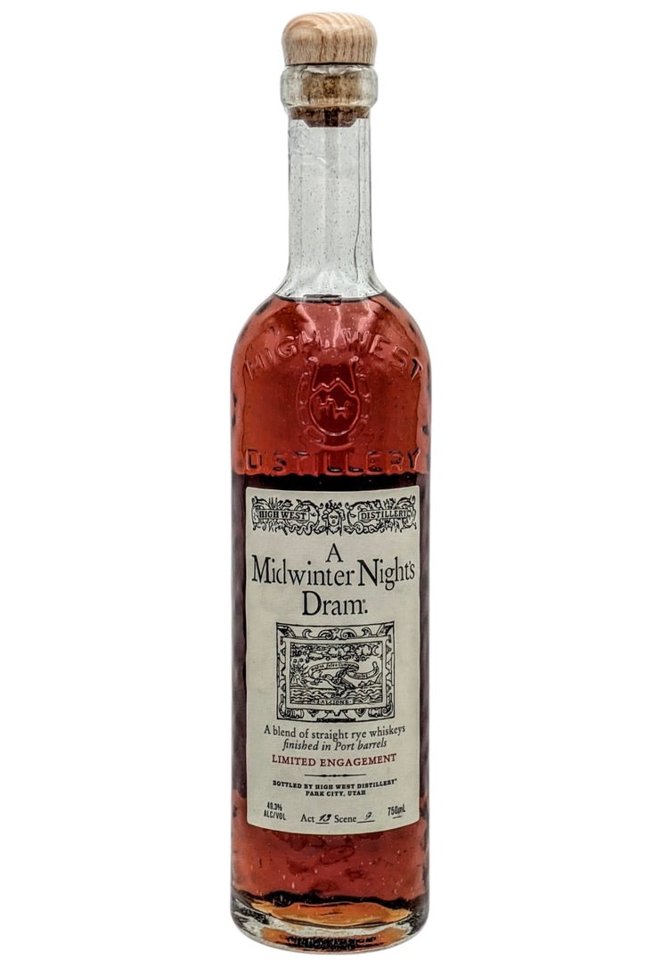 High West a Midwinter Nights Dram Rye Whiskey Act 13