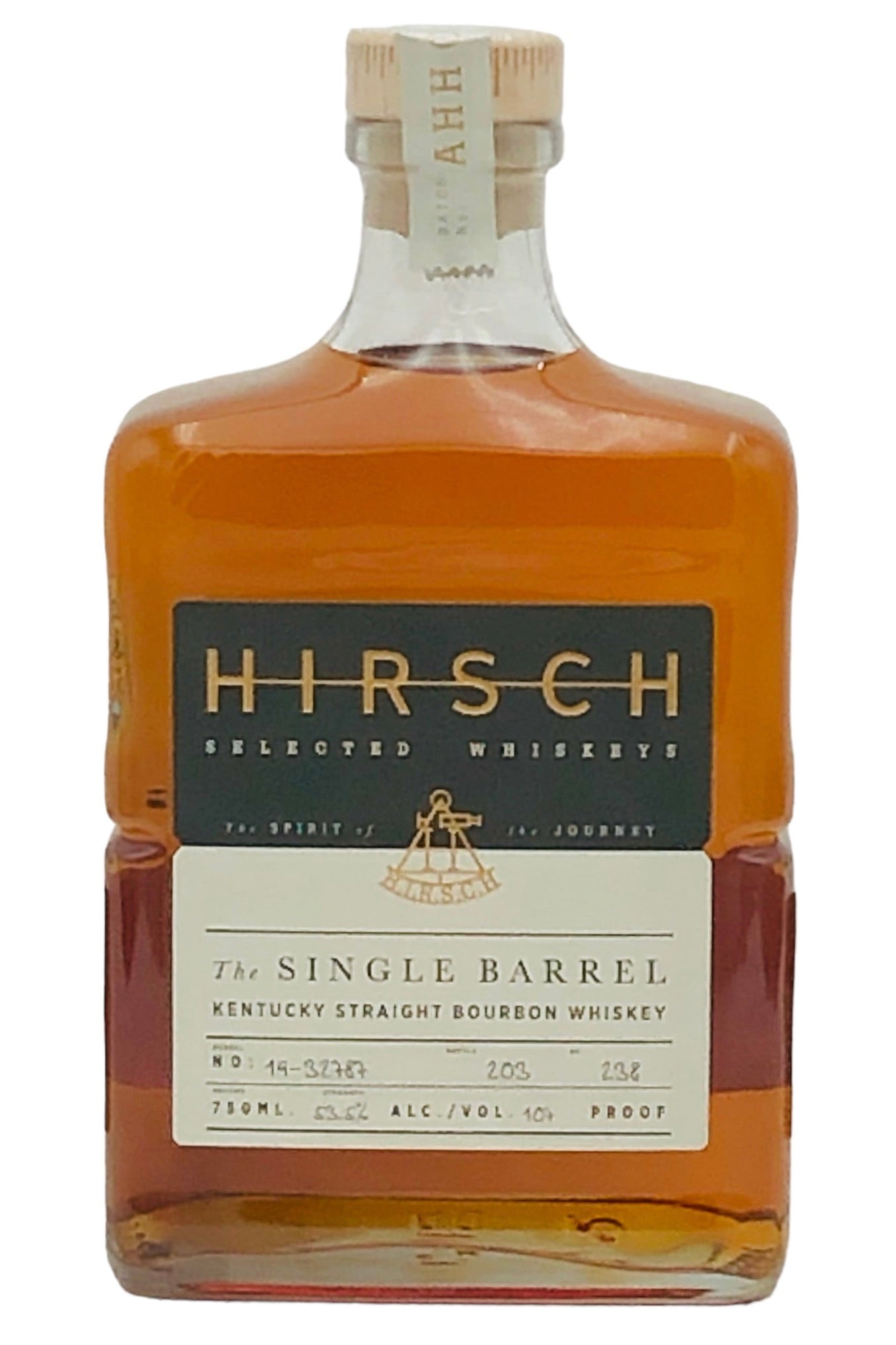 Hirsch "The Single Barrel" White Label Bourbon Whiskey