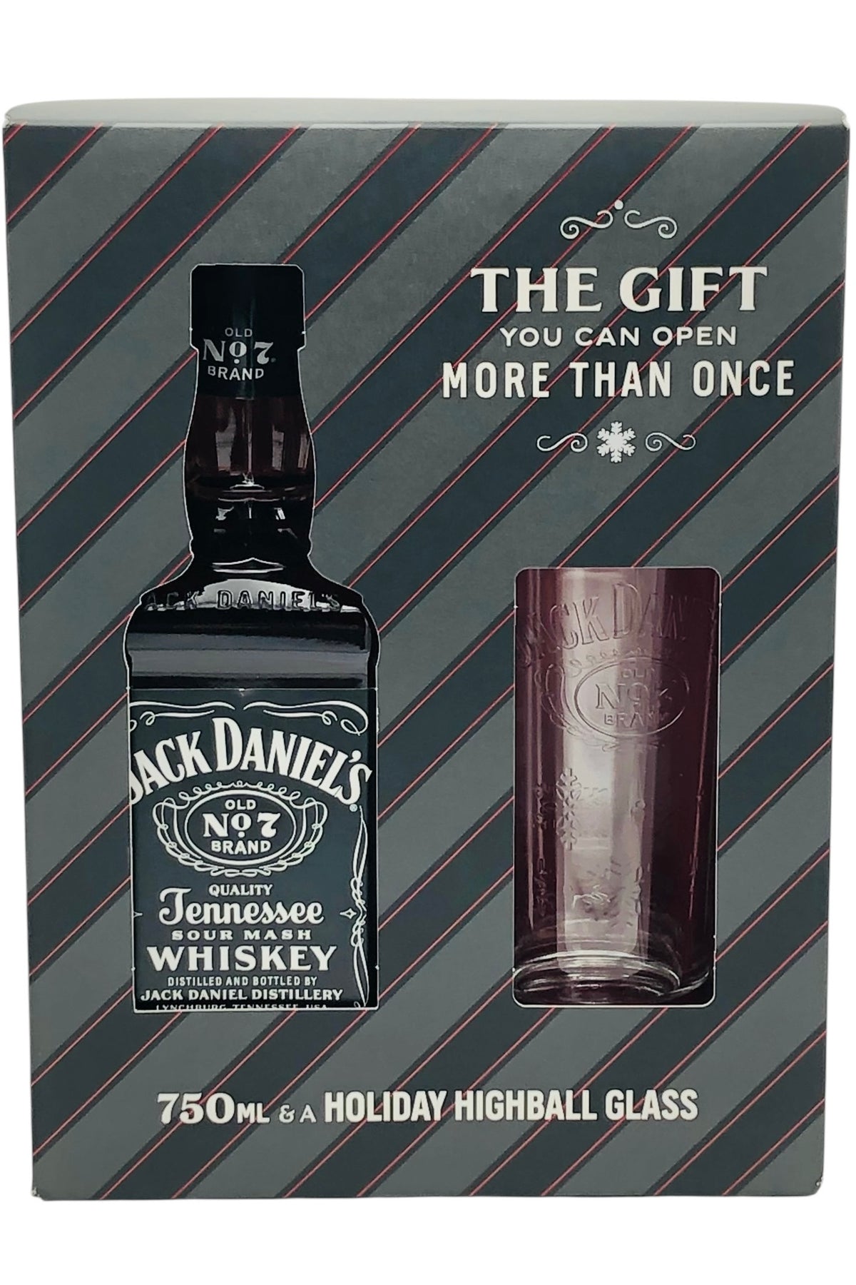 Jack Daniel's Tennessee Whiskey Holiday Gift Pack with Tall Glass