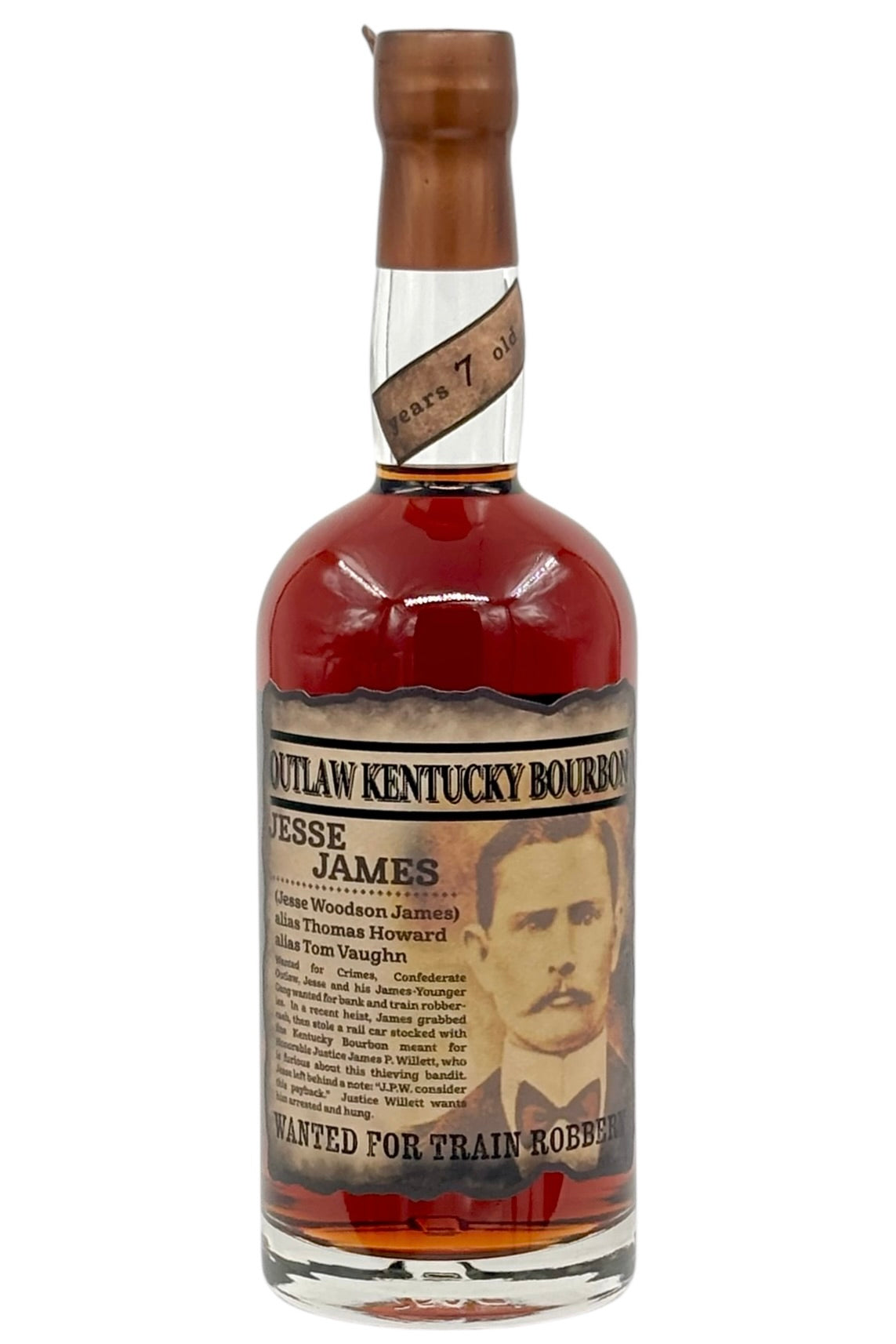Jesse James Outlaw 7 Year Old Kentucky Bourbon Whiskey