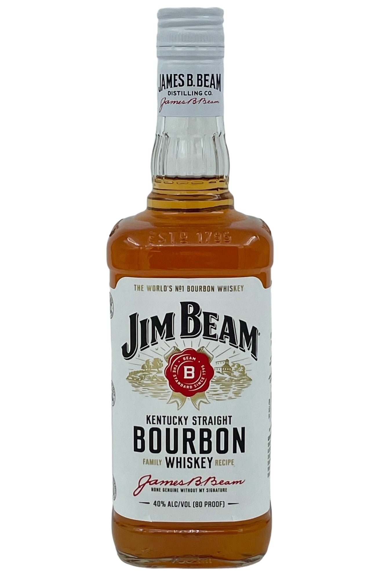 Jim Beam "White Label" Kentucky Straight Bourbon Whiskey
