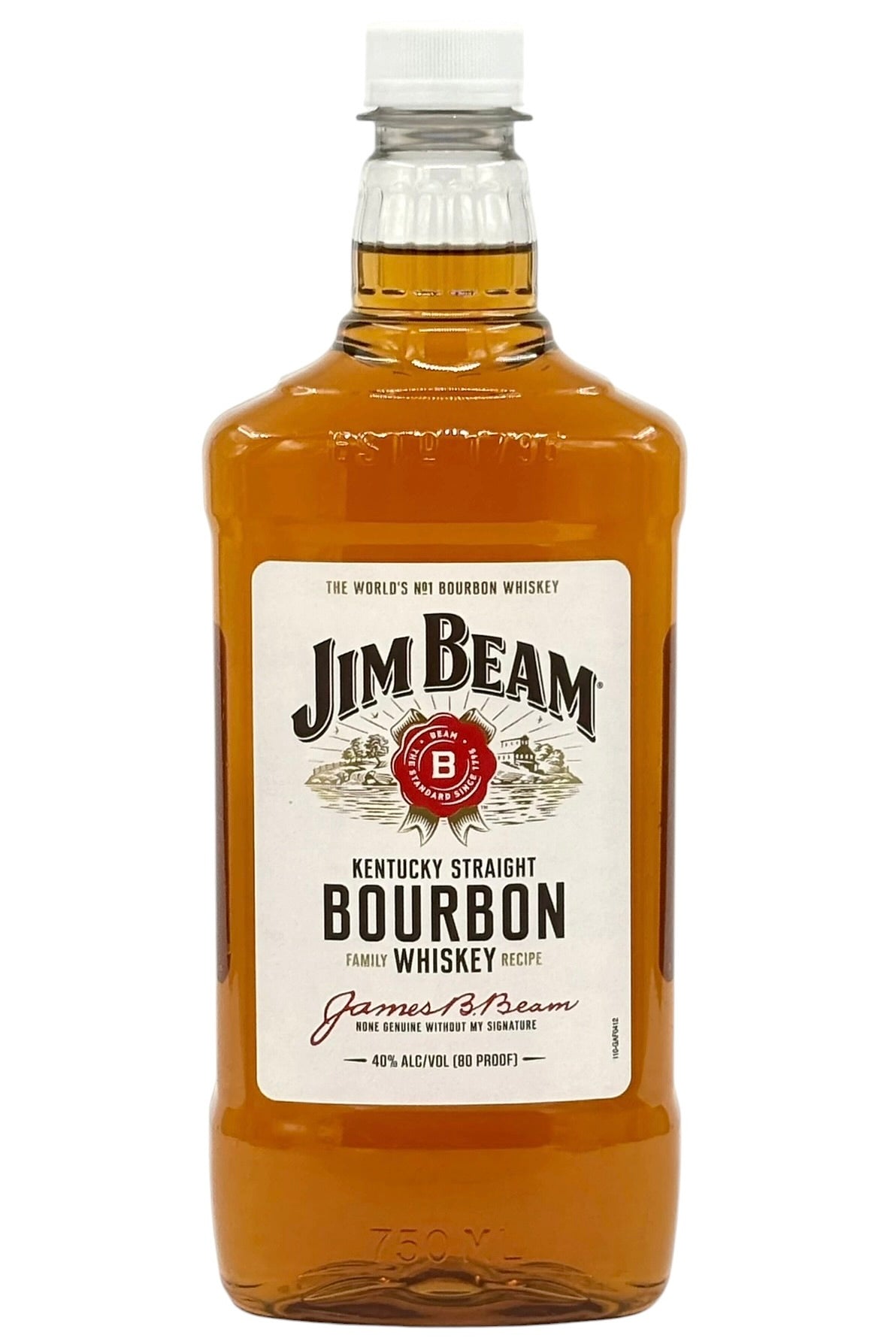 Jim Beam "White Label" Kentucky Straight Bourbon Whiskey 750 ml