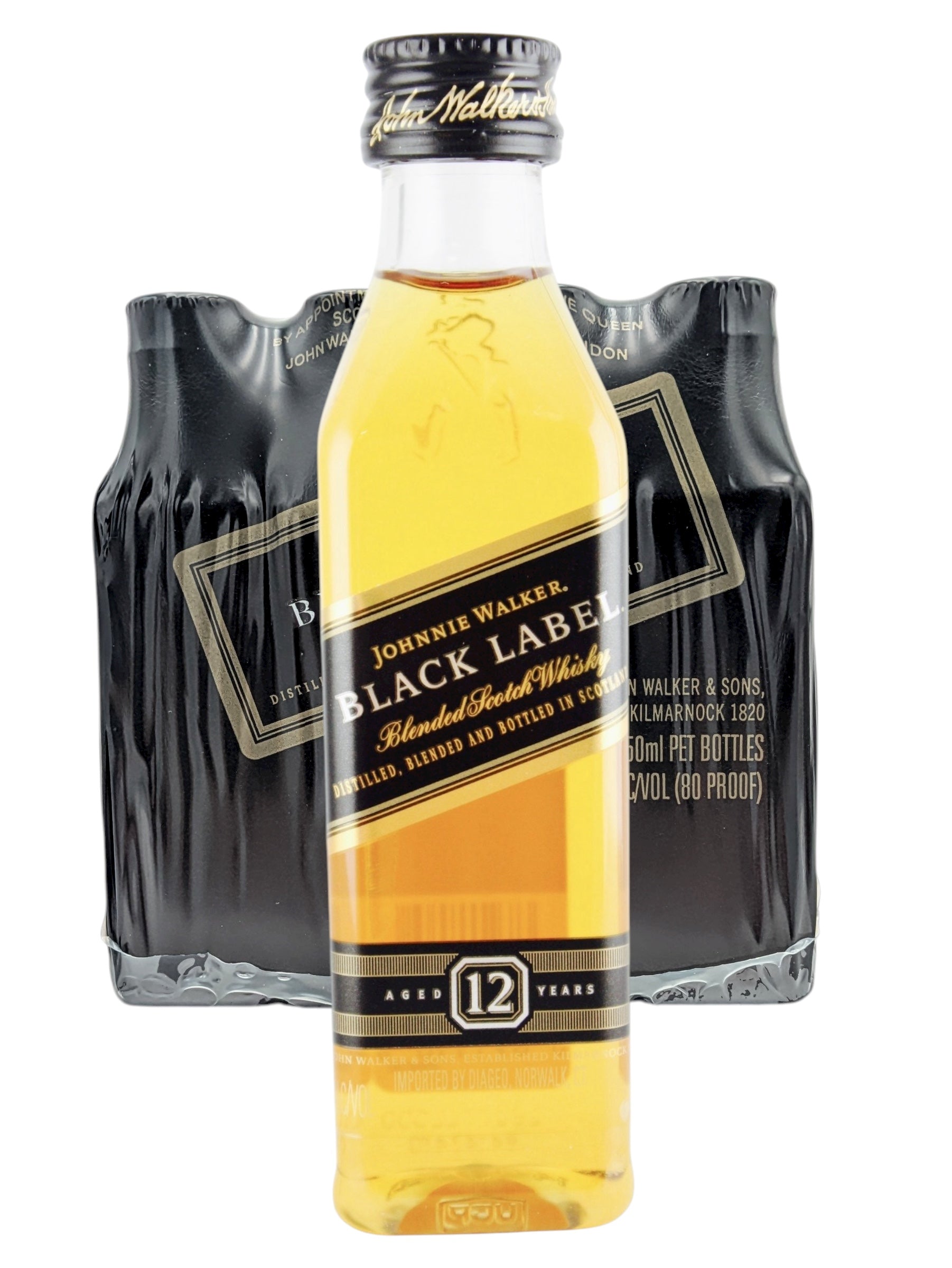Buy Johnnie Walker Black Label Blended Scotch Whisky 12 x 50 ml Online