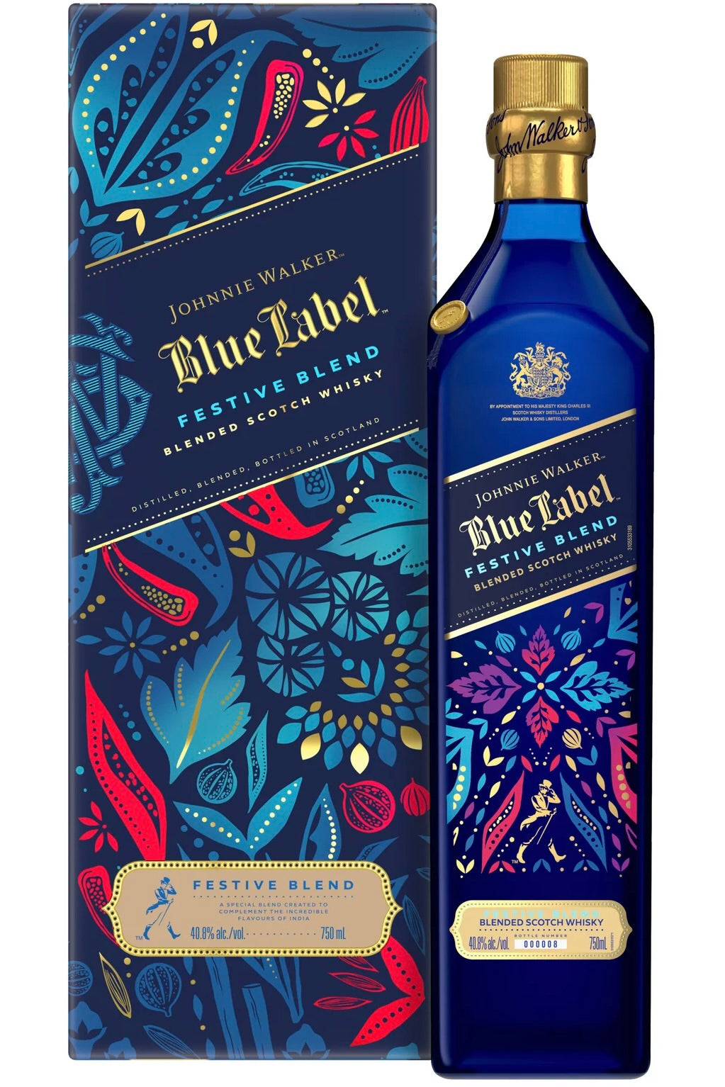 Johnnie Walker Blue Label Festive Edition Blended Scotch Whisky 750ml
