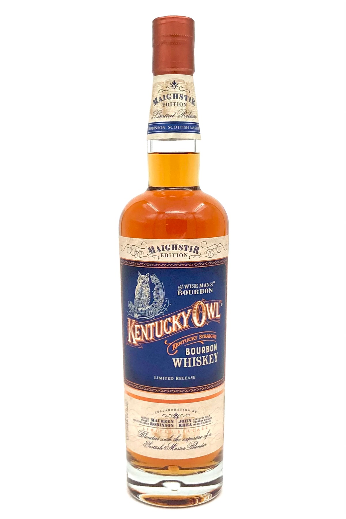 Kentucky Owl Maighstir Edition Kentucky Straight Bourbon Whiskey Scotch Inspired Limited Release Maureen Robinson John Rhea 100 Proof 50%