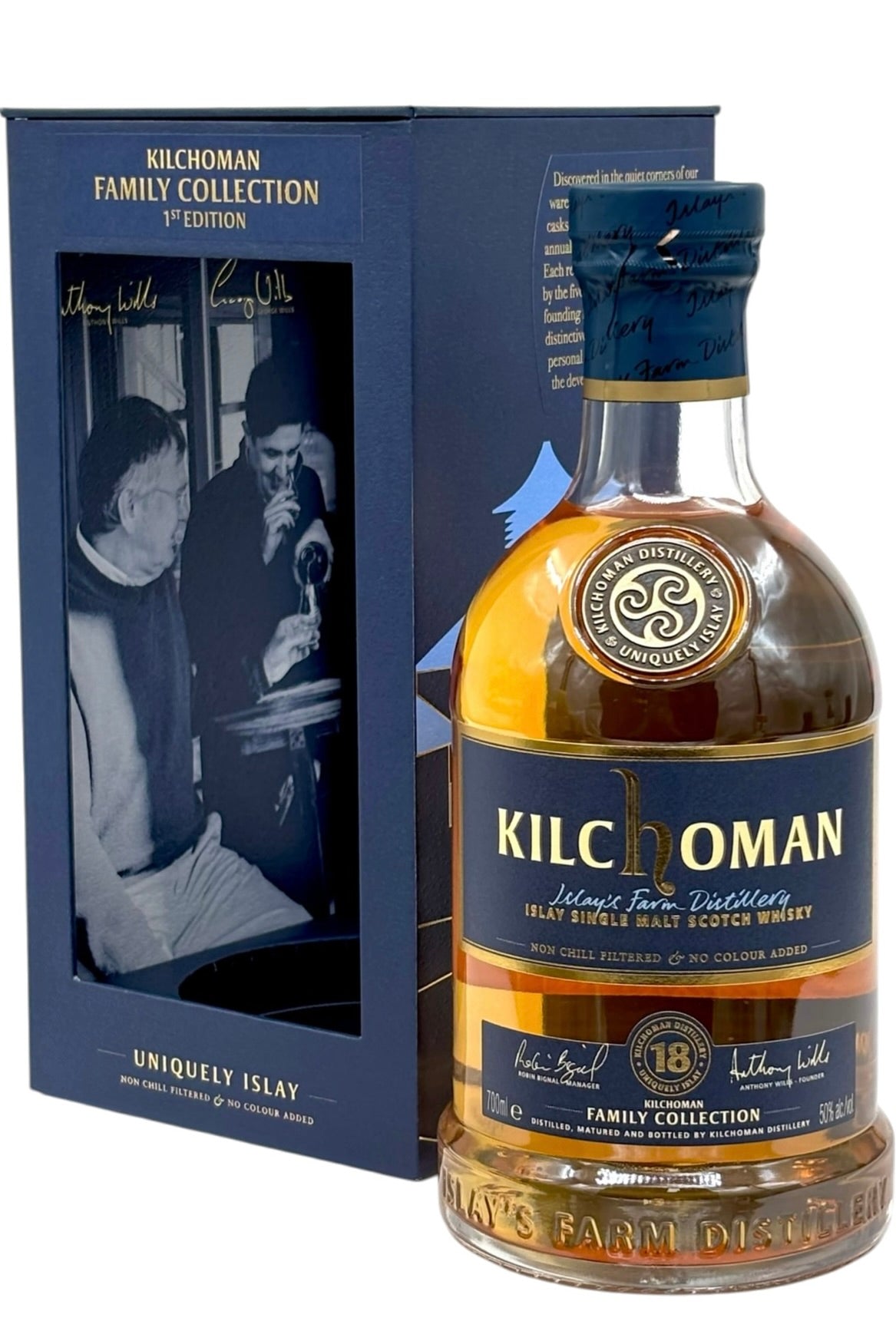 Kilchoman Family Collection (Family Casks) 1st Edition 18 Year Old Ex-Bourbon Barrels Islay Single Malt Scotch Whisky 700ml