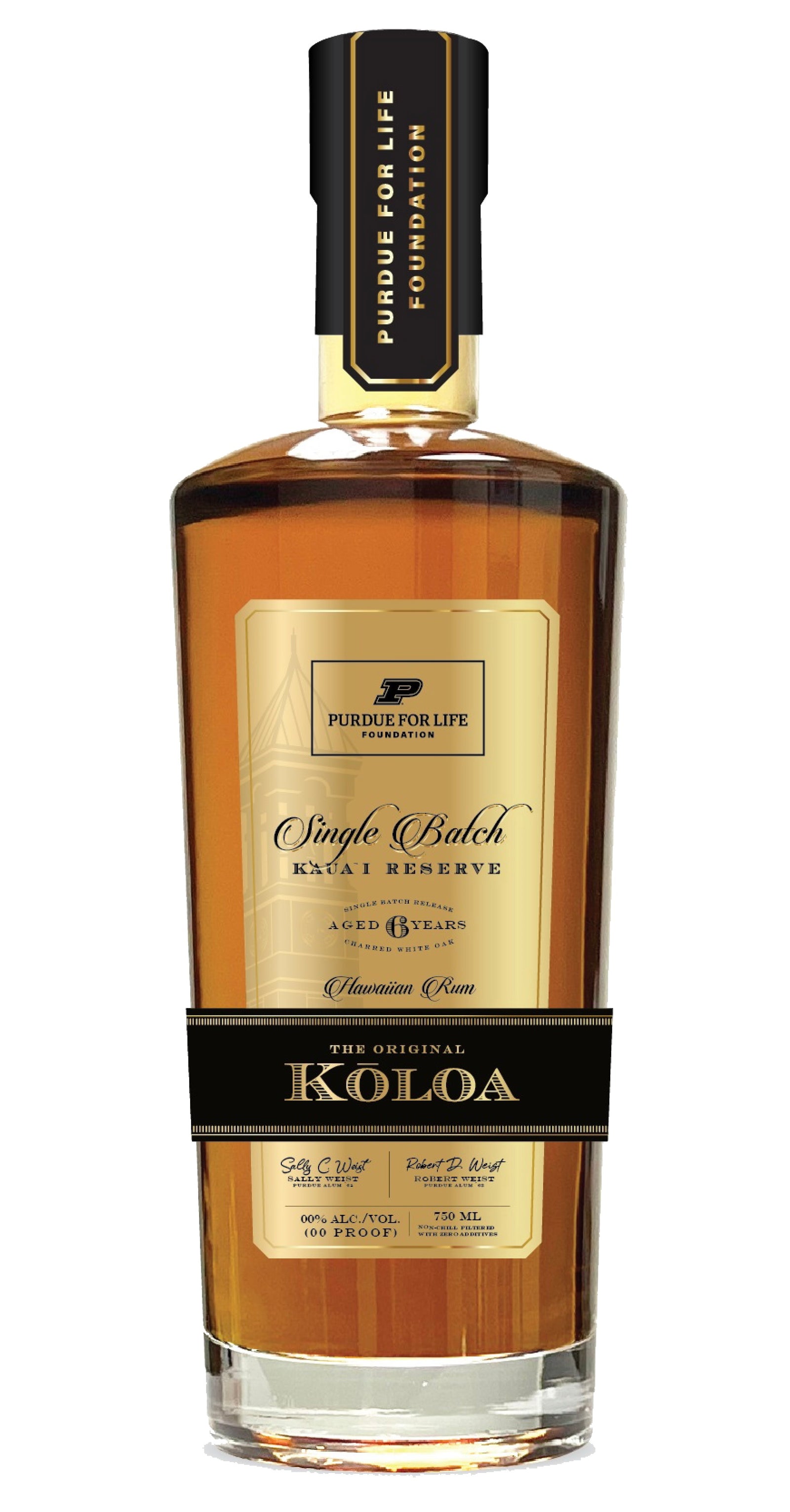 Koloa Kauai Purdue For Life Foundation Reserve Single Batch Hawaiian Rum
