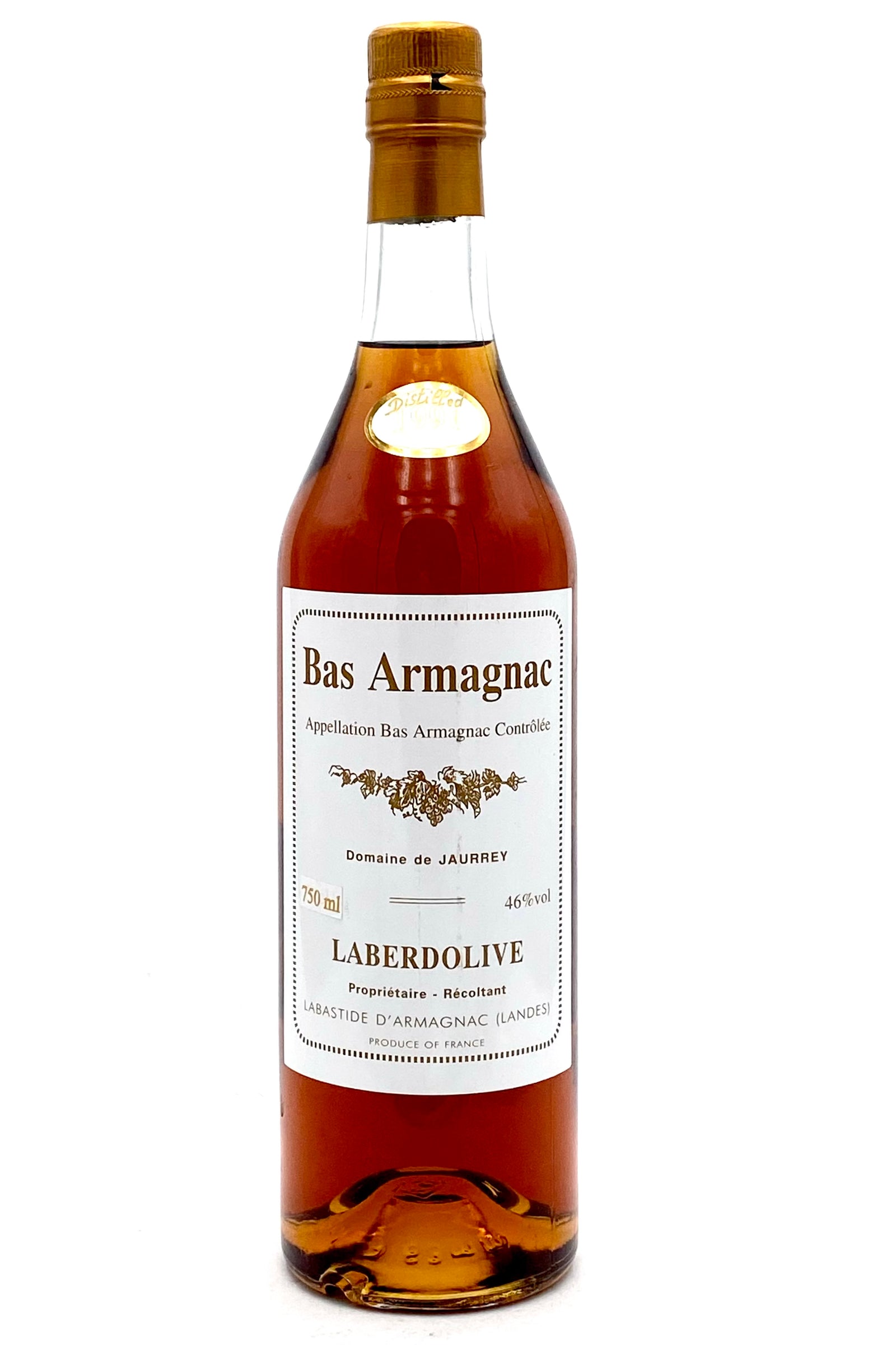 Laberdolive 1991 Vintage Bas Armagnac Domaine de Jaurrey 700ml