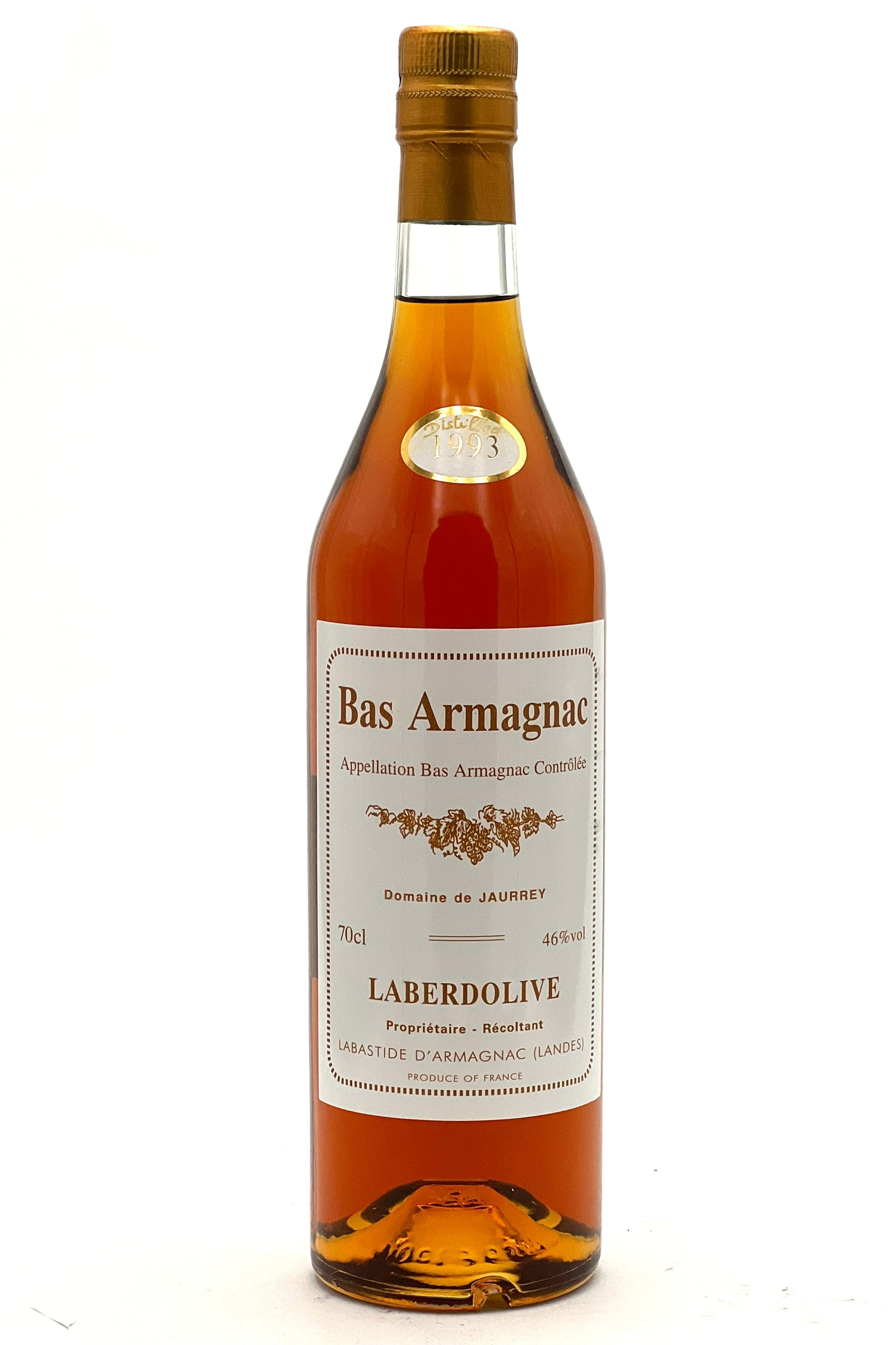 Laberdolive 1993 Vintage Bas Armagnac Domaine de Jaurrey 700ml