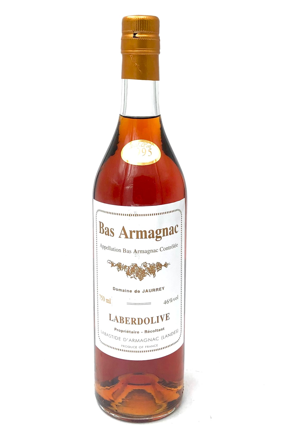 Laberdolive 1995 Vintage Bas Armagnac Domaine de Jaurrey 700ml