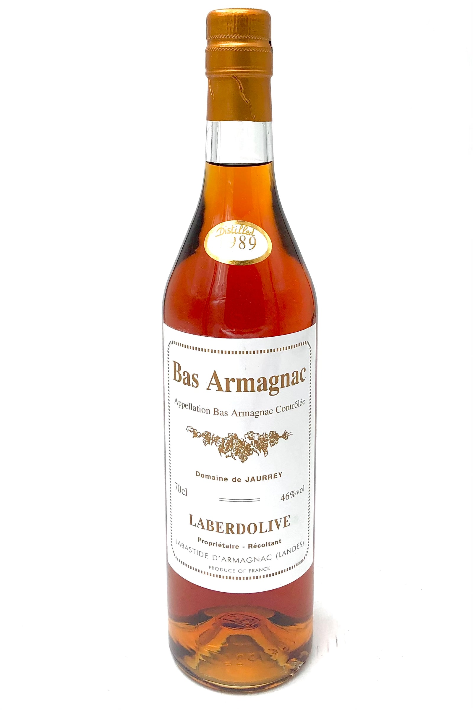 Laberdolive Bas Armagnac Vintage 1989 Domaine de Jaurrey