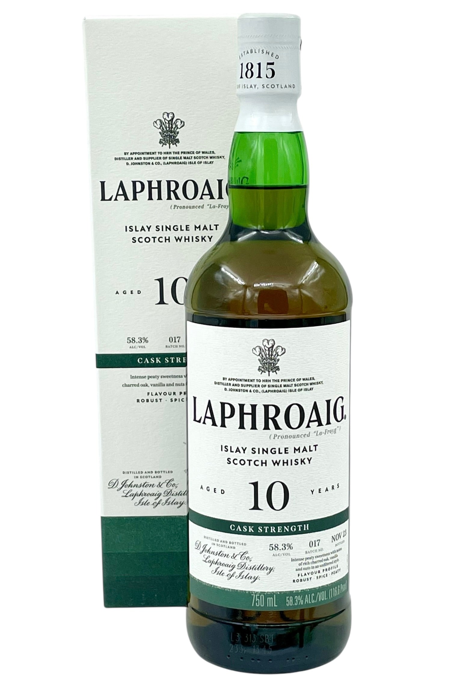 Buy Laphroaig 10 Year Old Cask Strength Batch 17 Scotch Whisky Online