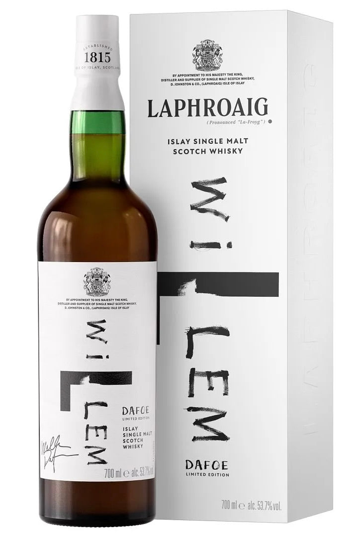 Laphroaig Willem by Willem Willem Dafoe Limited Edition 14 Year Old Oloroso Sherry Cask Finished Islay Single Malt Scotch Whisky 53.7% ABV 107.4 Proof 750ml