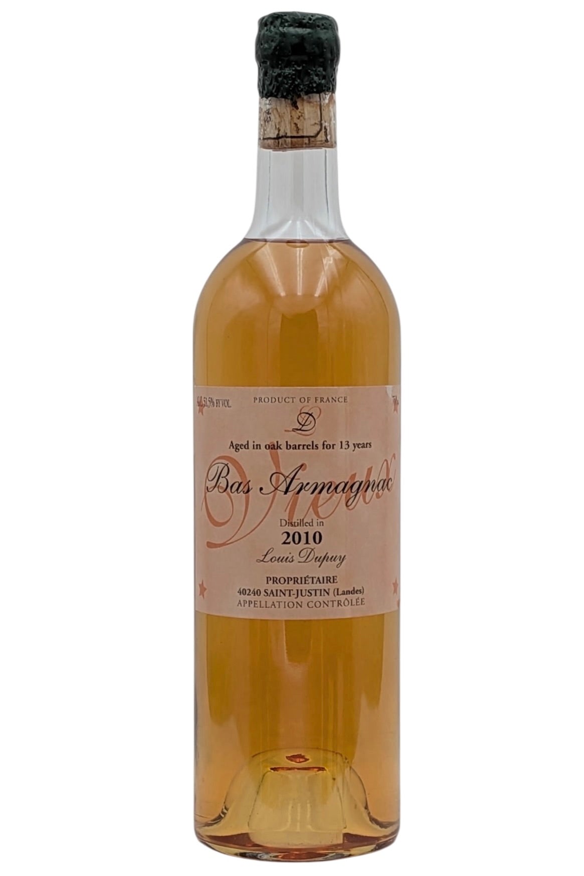 Louis Dupuy Vintage 2010 Baco 13 Years Old Bas-Armagnac Barrel #65 Cask Strength
