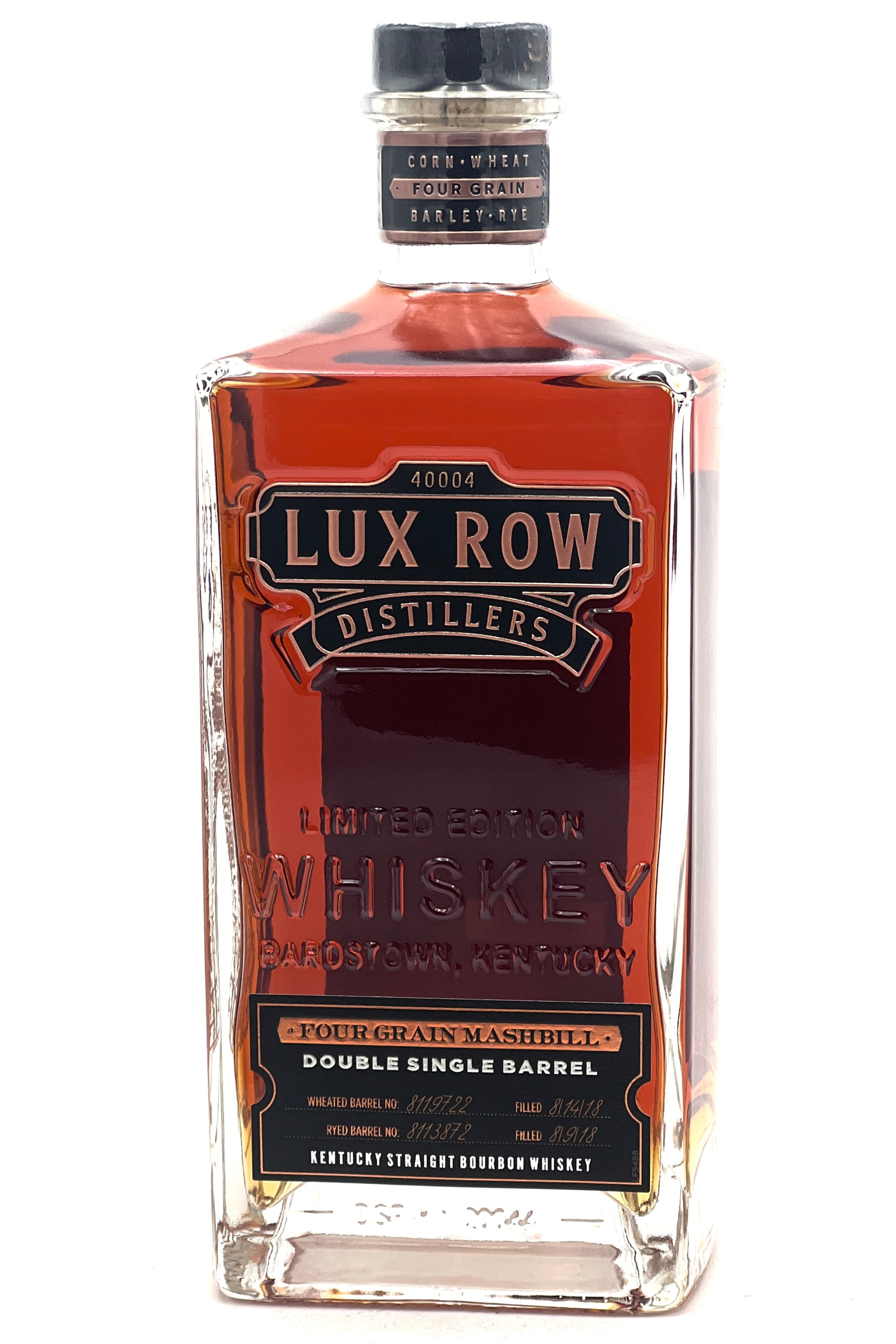 Lux Row Four Grain Double Single Barrel Bourbon Whiskey Limited Release