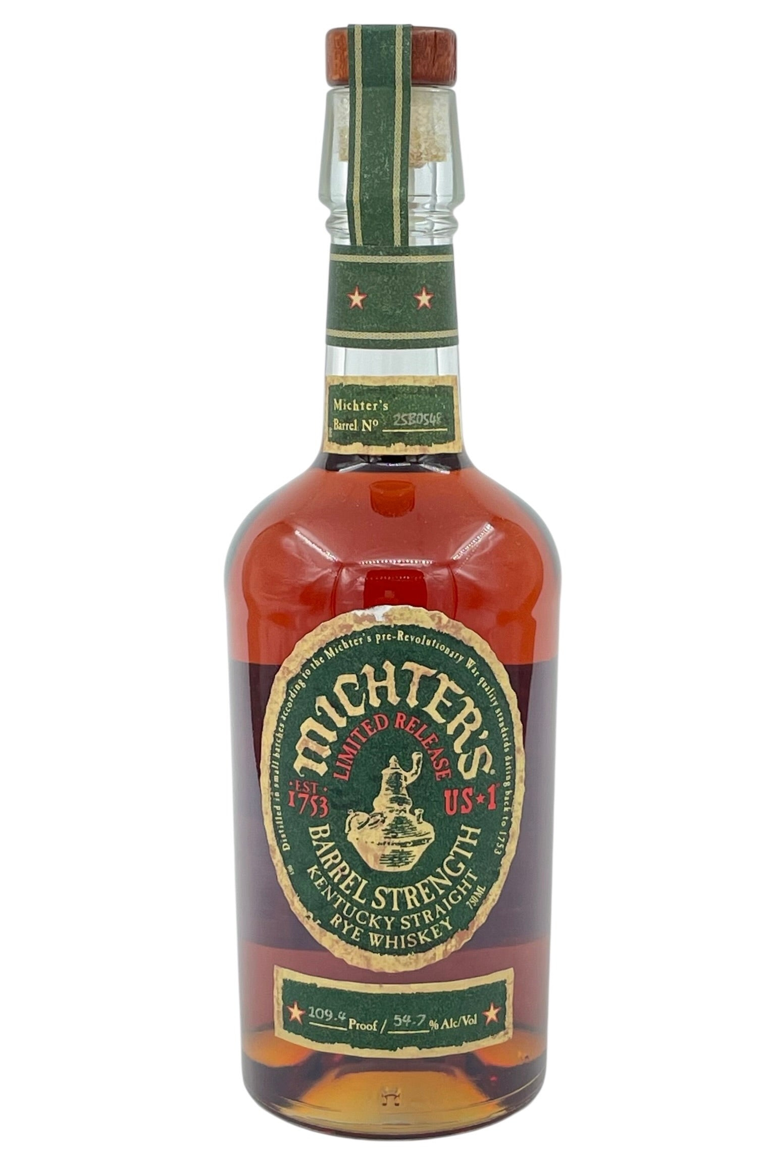 Michter's Barrel Strength Rye Whiskey Limited Release