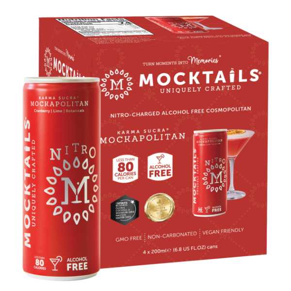 Mocktails Nitro Karma Sucra Mockapolitan Non Alcoholic 4 x 200 ml Cans