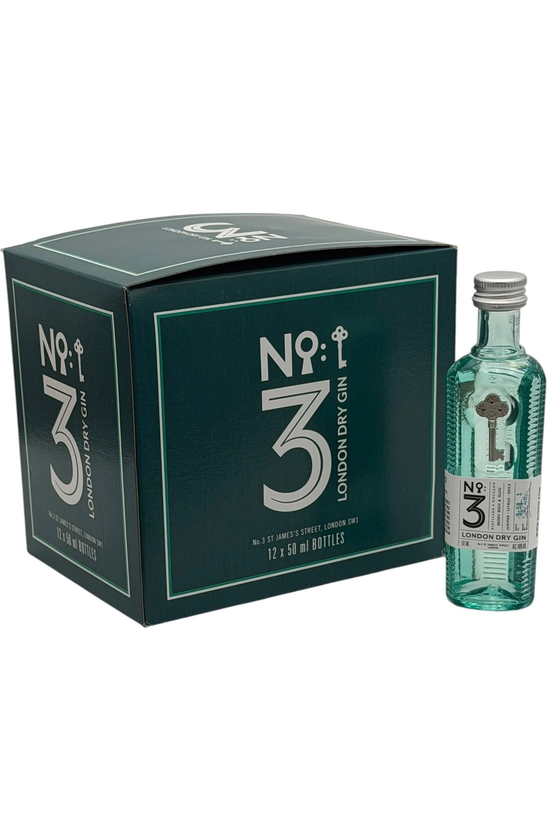No. 3 London Dry Gin 12 x 50 ml