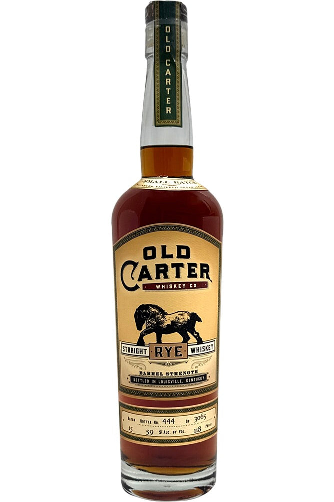 Old Carter Batch #15 Barrel Strength Straight Rye Whiskey 118 Proof 750ml