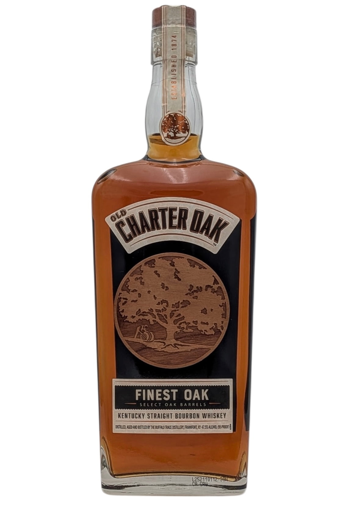 Old Charter Oak Finest Oak Kentucky Straight Bourbon Whiskey