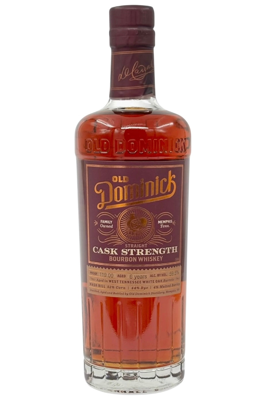 Old Dominick Cask Strength High Rye Straight Bourbon Whiskey 750ml