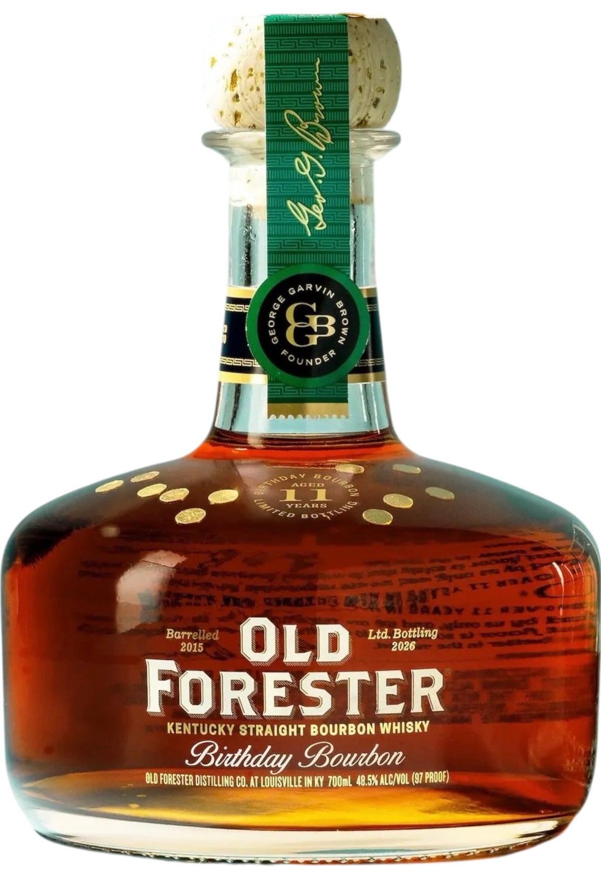 Old Forester 2026 Birthday Bourbon 11 Year Old Kentucky Straight Bourbon Whisky 750ml